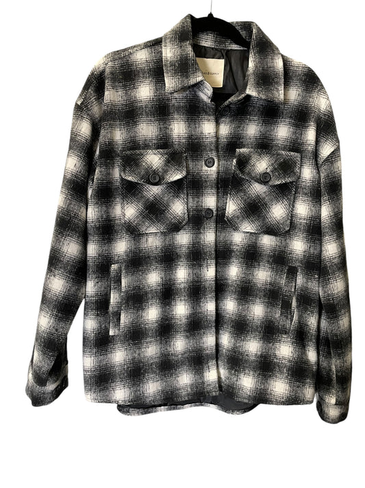 Jacket Shirt By Thread And Supply In Checkered Pattern, Size: M