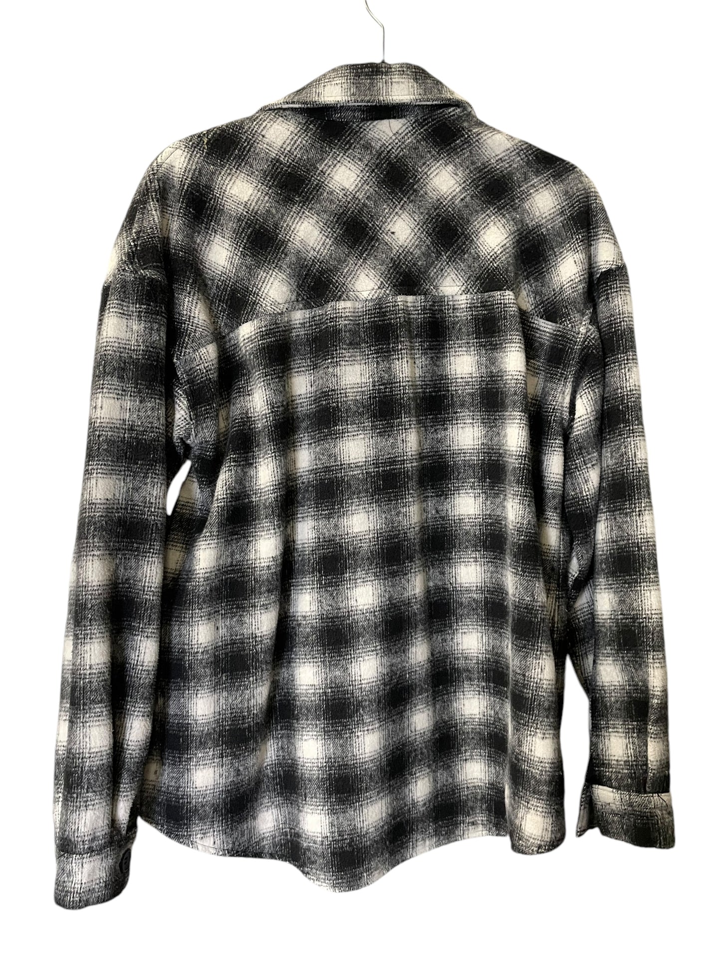 Jacket Shirt By Thread And Supply In Checkered Pattern, Size: M