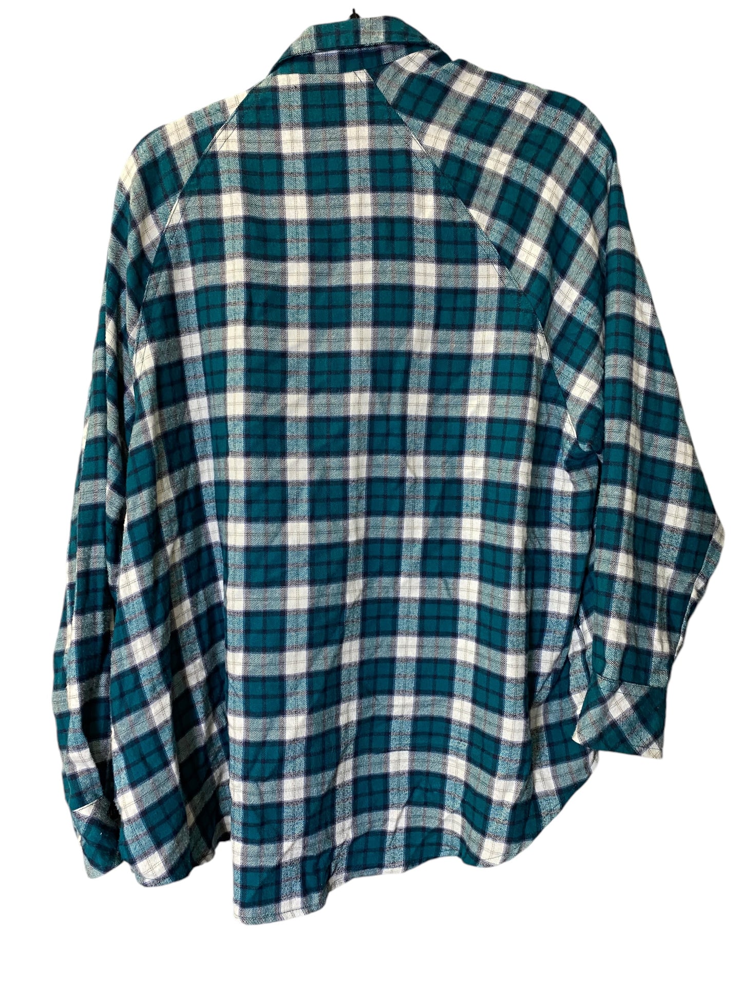 Jacket Shirt By Wild Fable In Checkered Pattern, Size: M