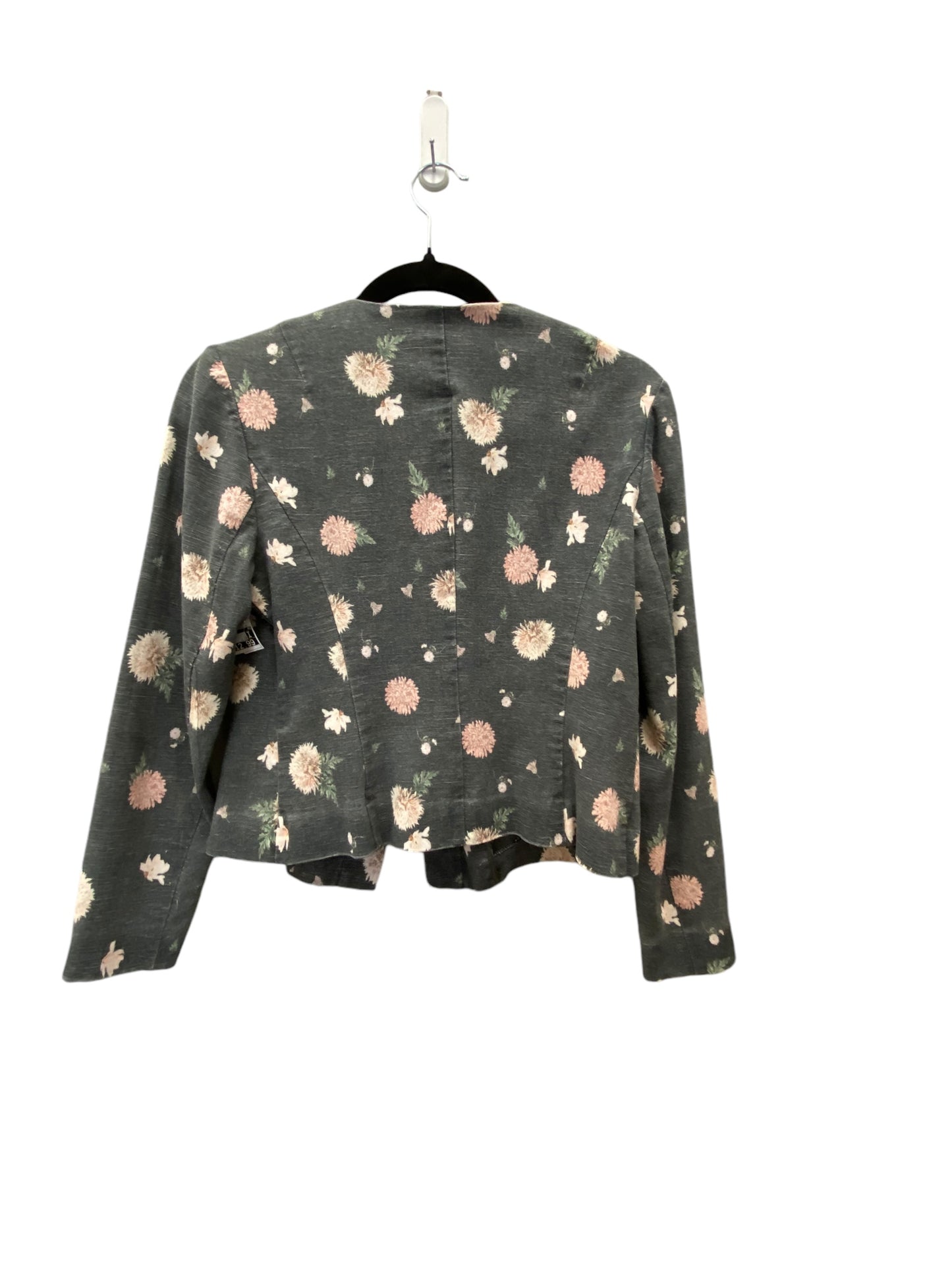 Jacket Moto By Clothes Mentor In Floral Print, Size: S