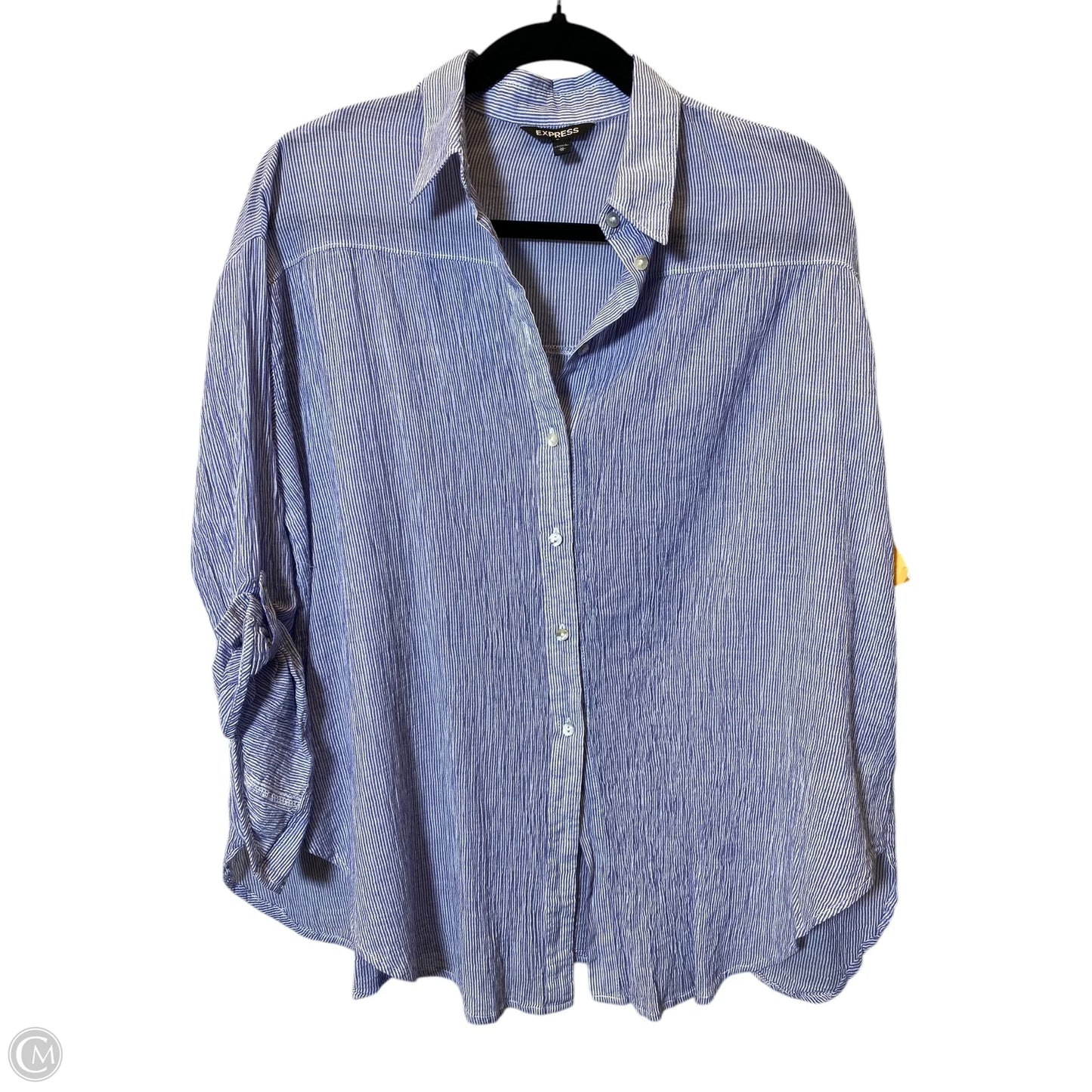 Top Long Sleeve By Express In Purple, Size: M