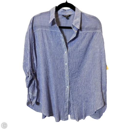 Top Long Sleeve By Express In Purple, Size: M