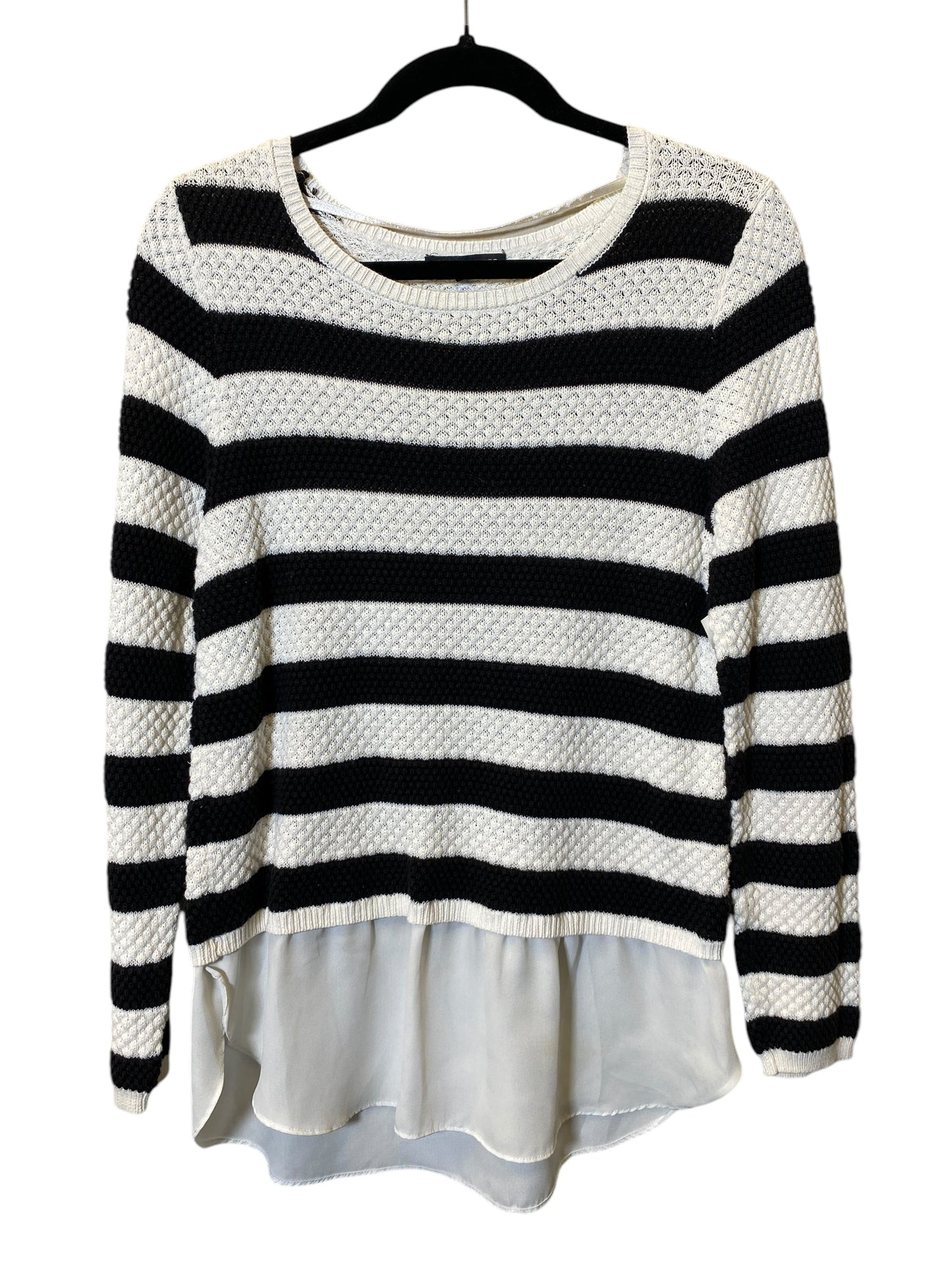 Sweater By Cable And Gauge In Striped Pattern, Size: L