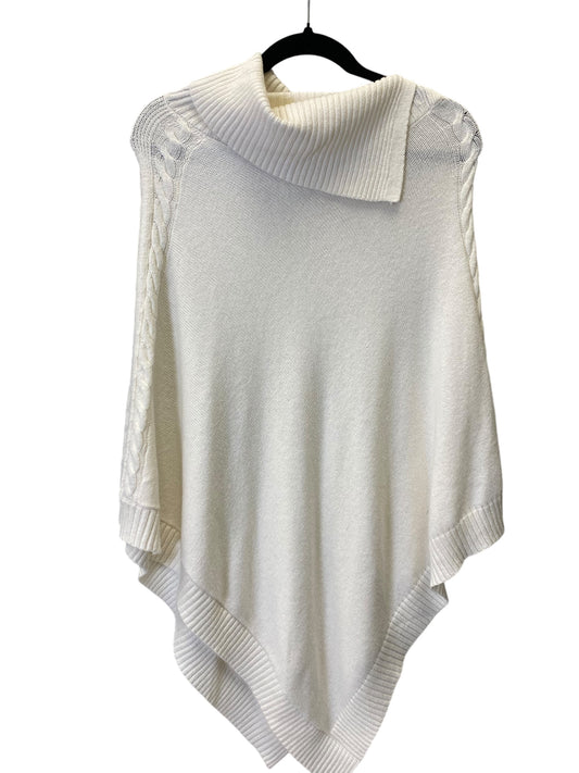 Poncho By Talbots In White, Size: M