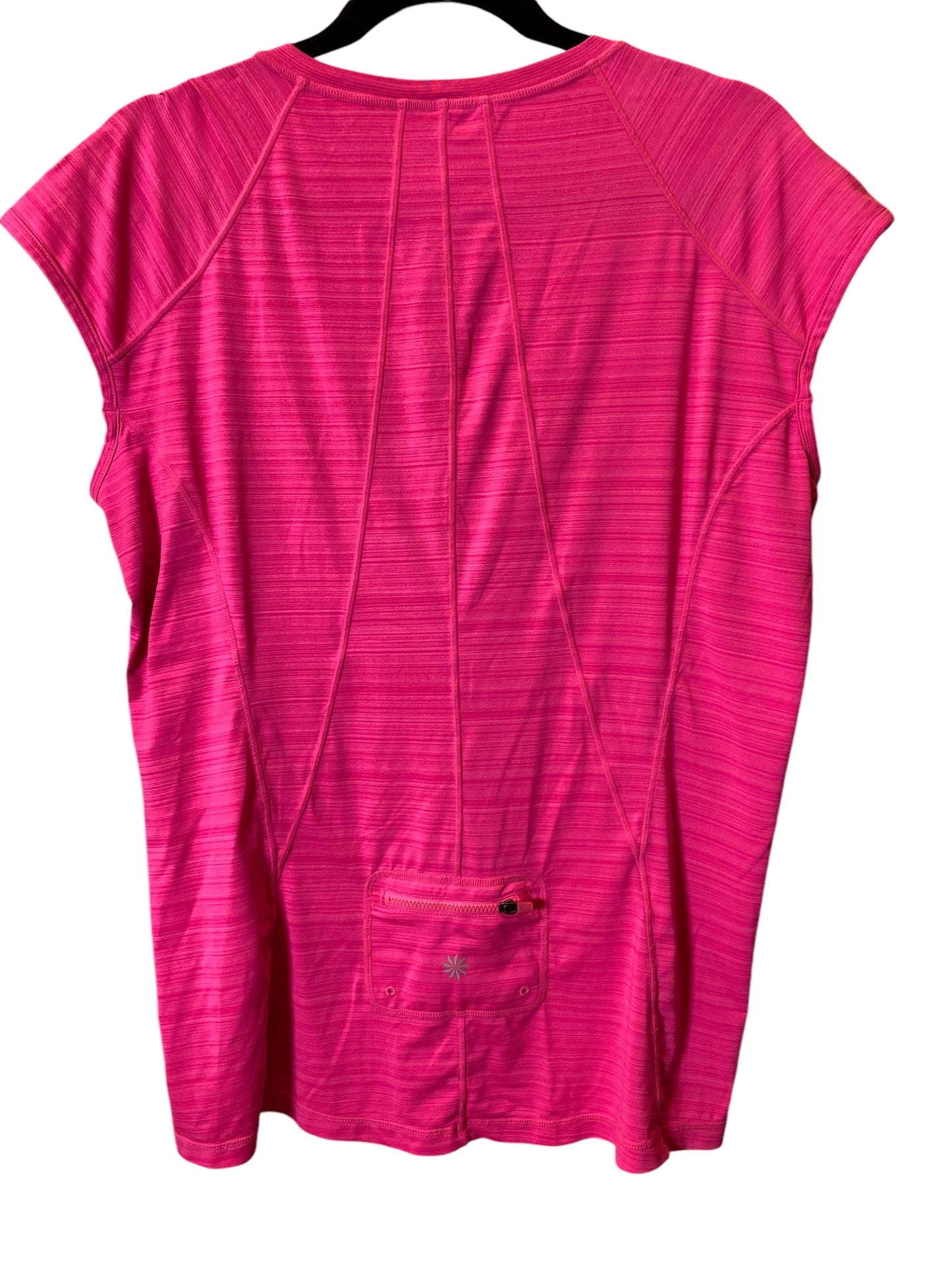 Athletic Top Short Sleeve By Clothes Mentor In Pink, Size: Xl