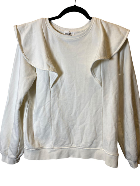 Top Long Sleeve By Clothes Mentor In White, Size: S