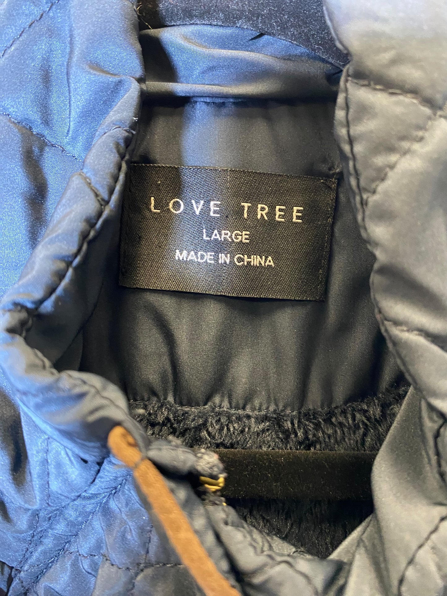 Vest Puffer & Quilted By Love Tree In Navy, Size: L