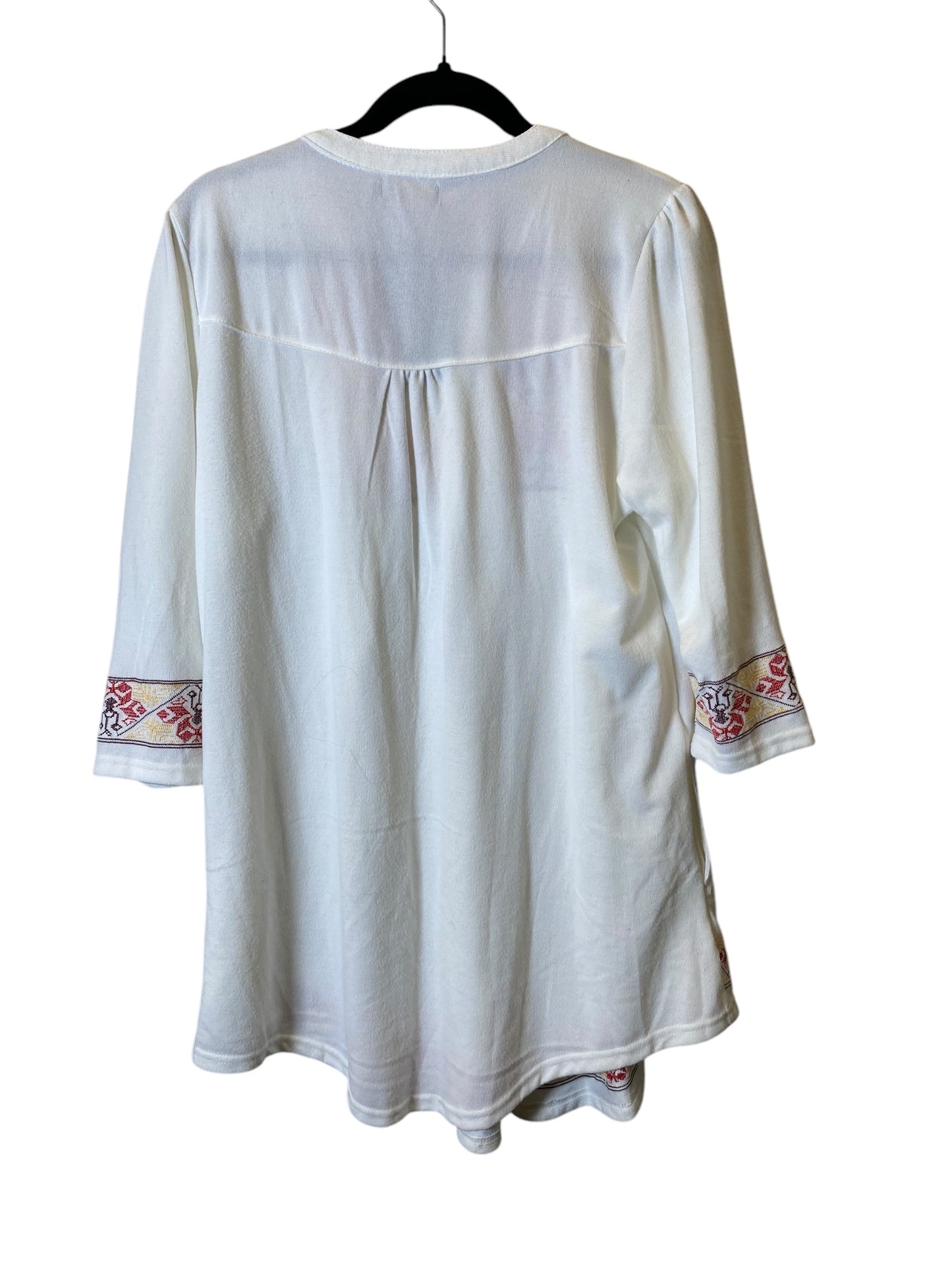 Dress Sweater By Reborn In White, Size: Xl