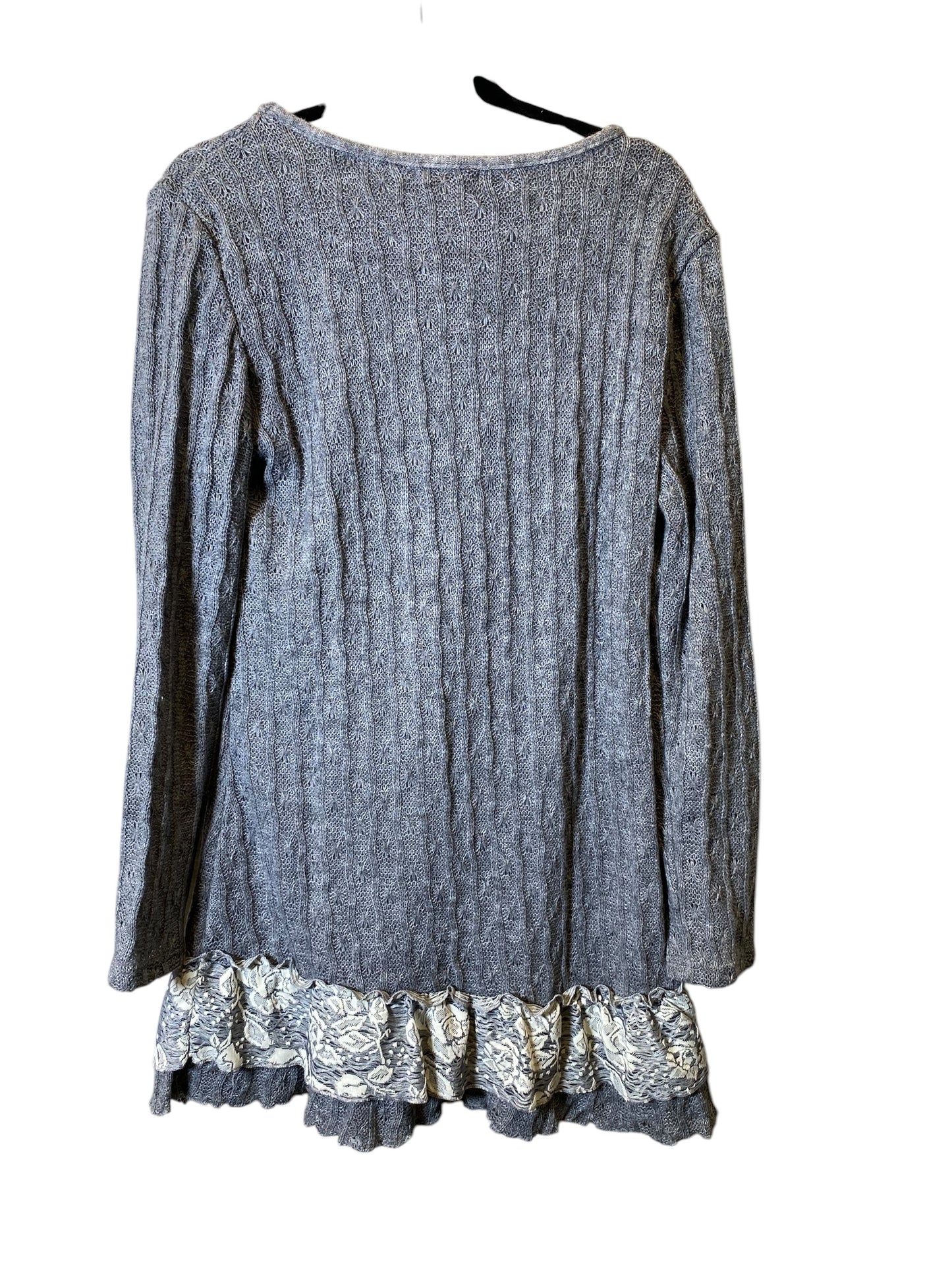 Dress Sweater By Clothes Mentor In Grey, Size: Xl