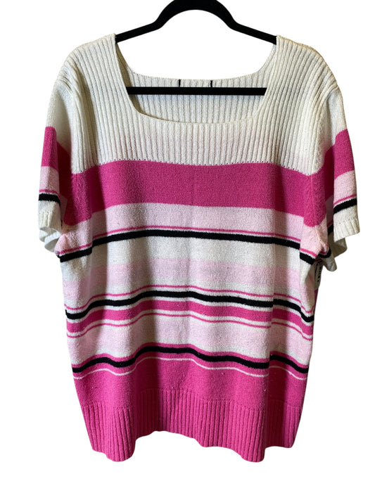 Sweater Short Sleeve By Clothes Mentor In Multi-colored, Size: L