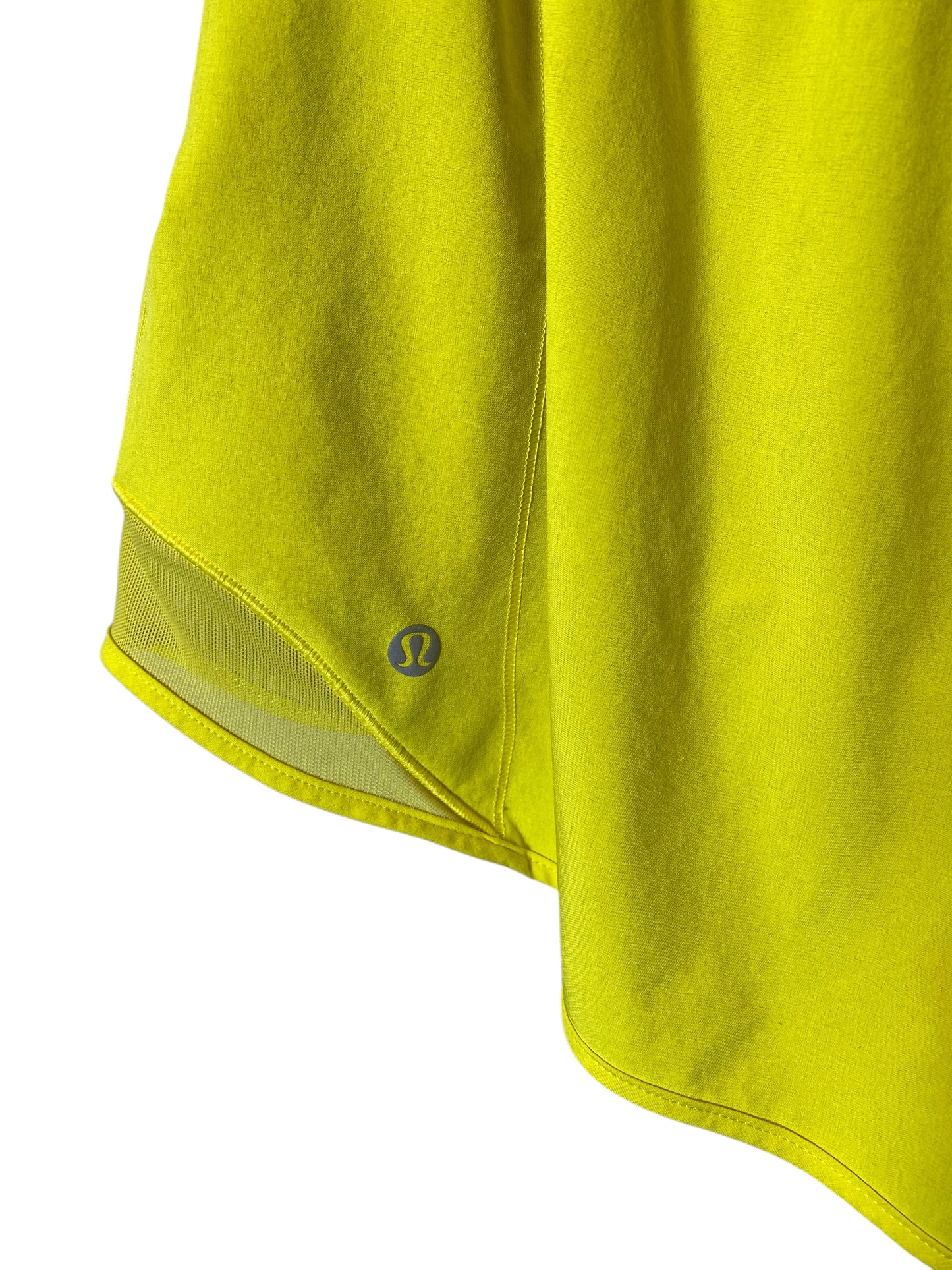 Athletic Shorts By Lululemon In Yellow, Size: M