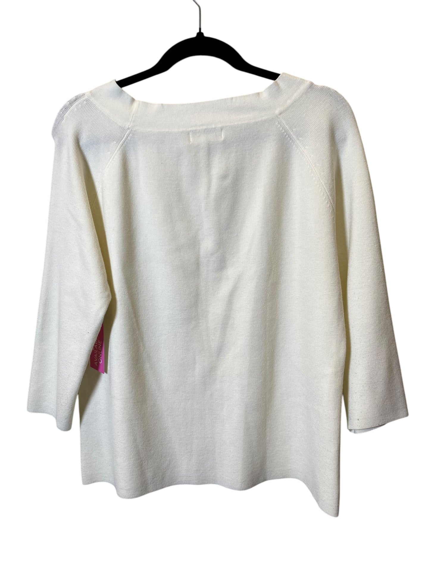 Sweater By White Stag In White, Size: Xl