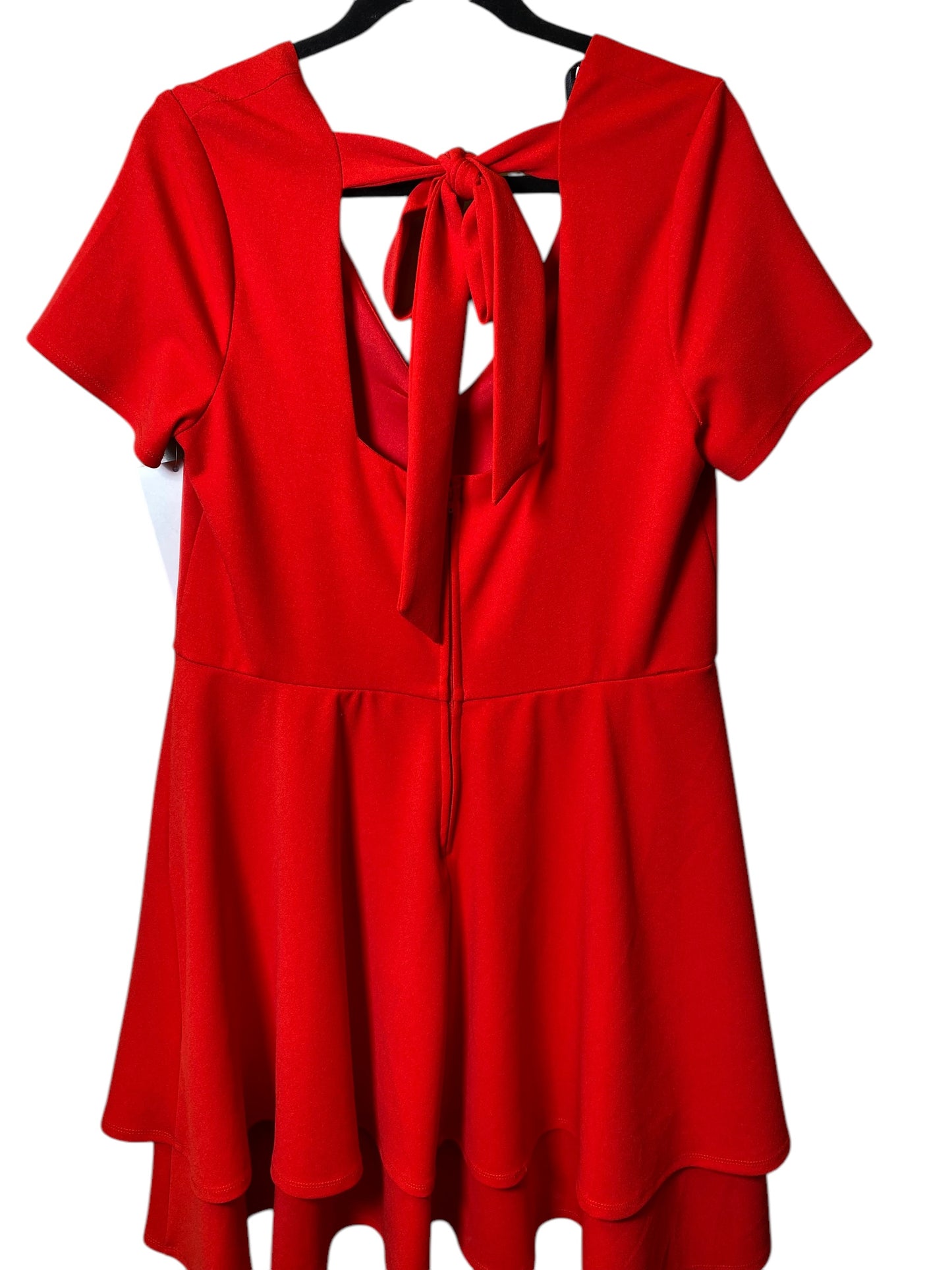 Dress Casual Midi By Clothes Mentor In Red, Size: L