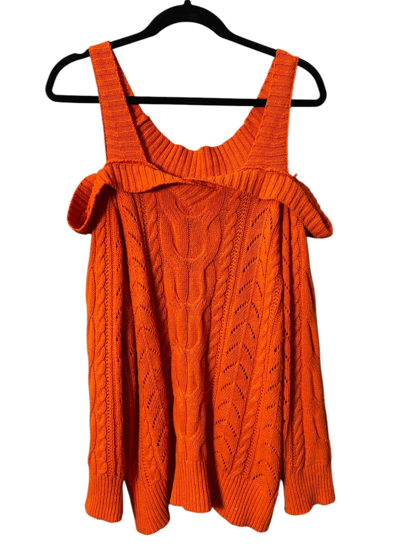 Sweater By Clothes Mentor In Orange, Size: L