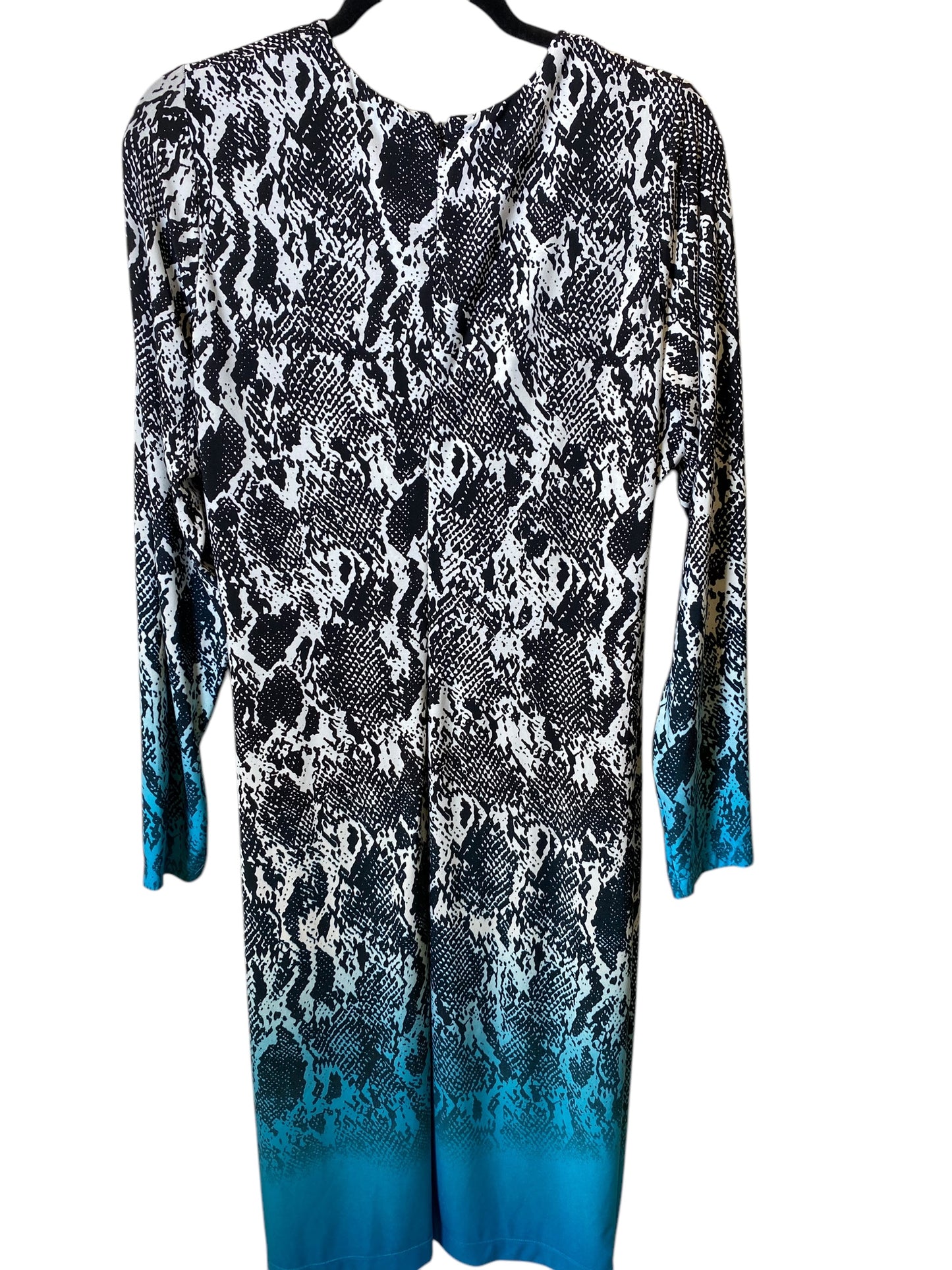 Dress Casual Midi By Calvin Klein In Snakeskin Print, Size: Xl