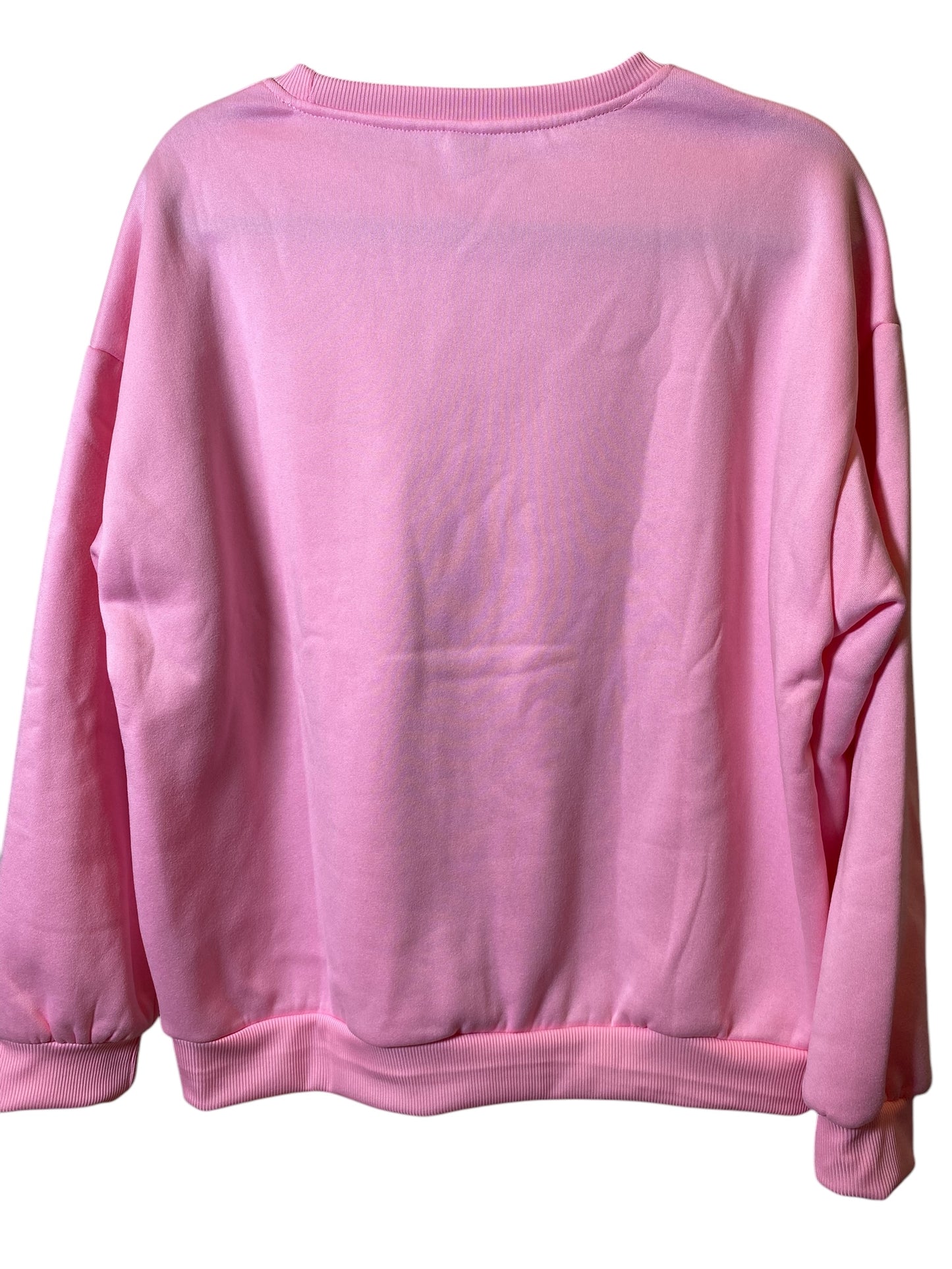 Sweatshirt Crewneck By Shein In Pink, Size: Xl