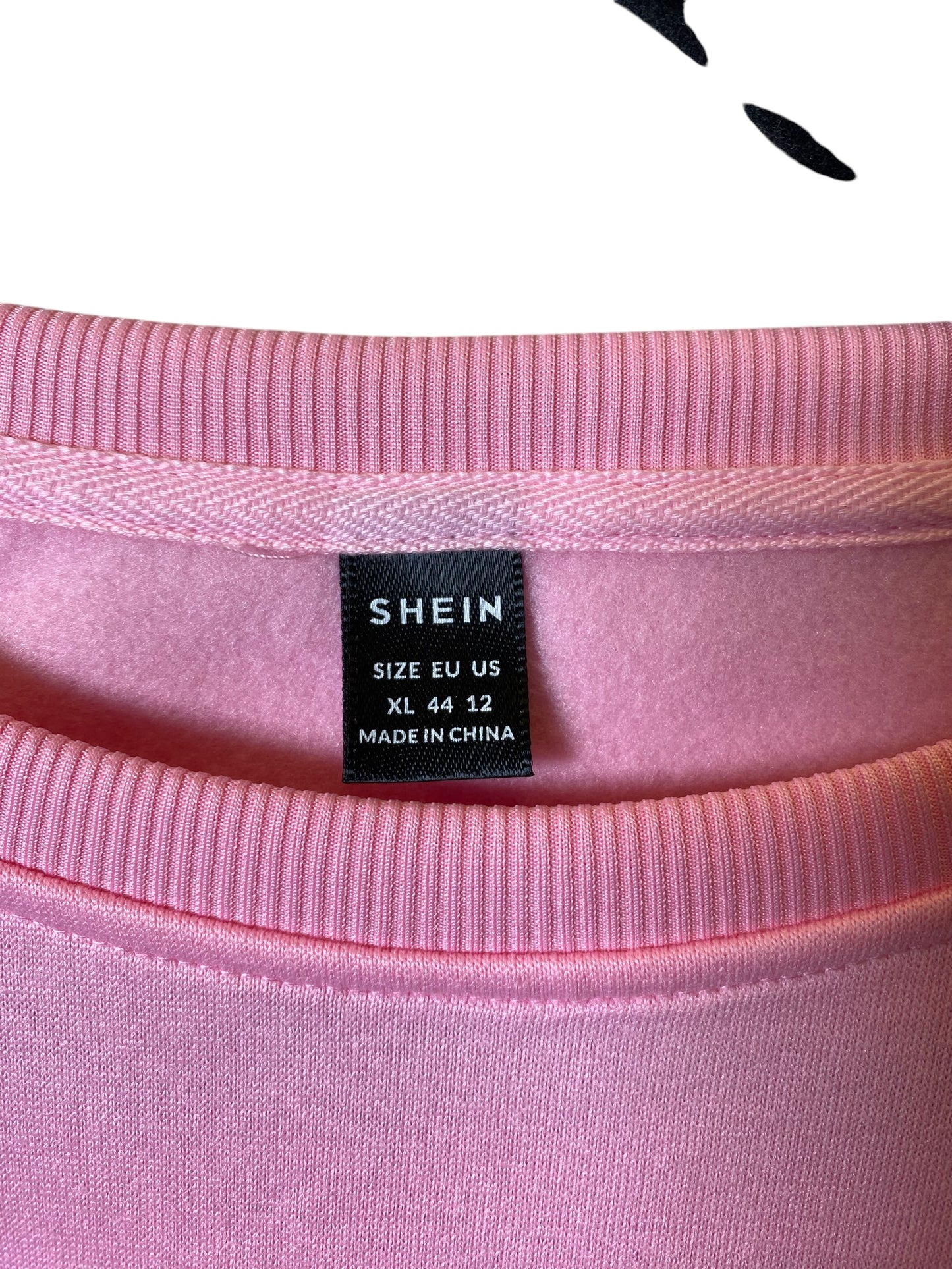 Sweatshirt Crewneck By Shein In Pink, Size: Xl