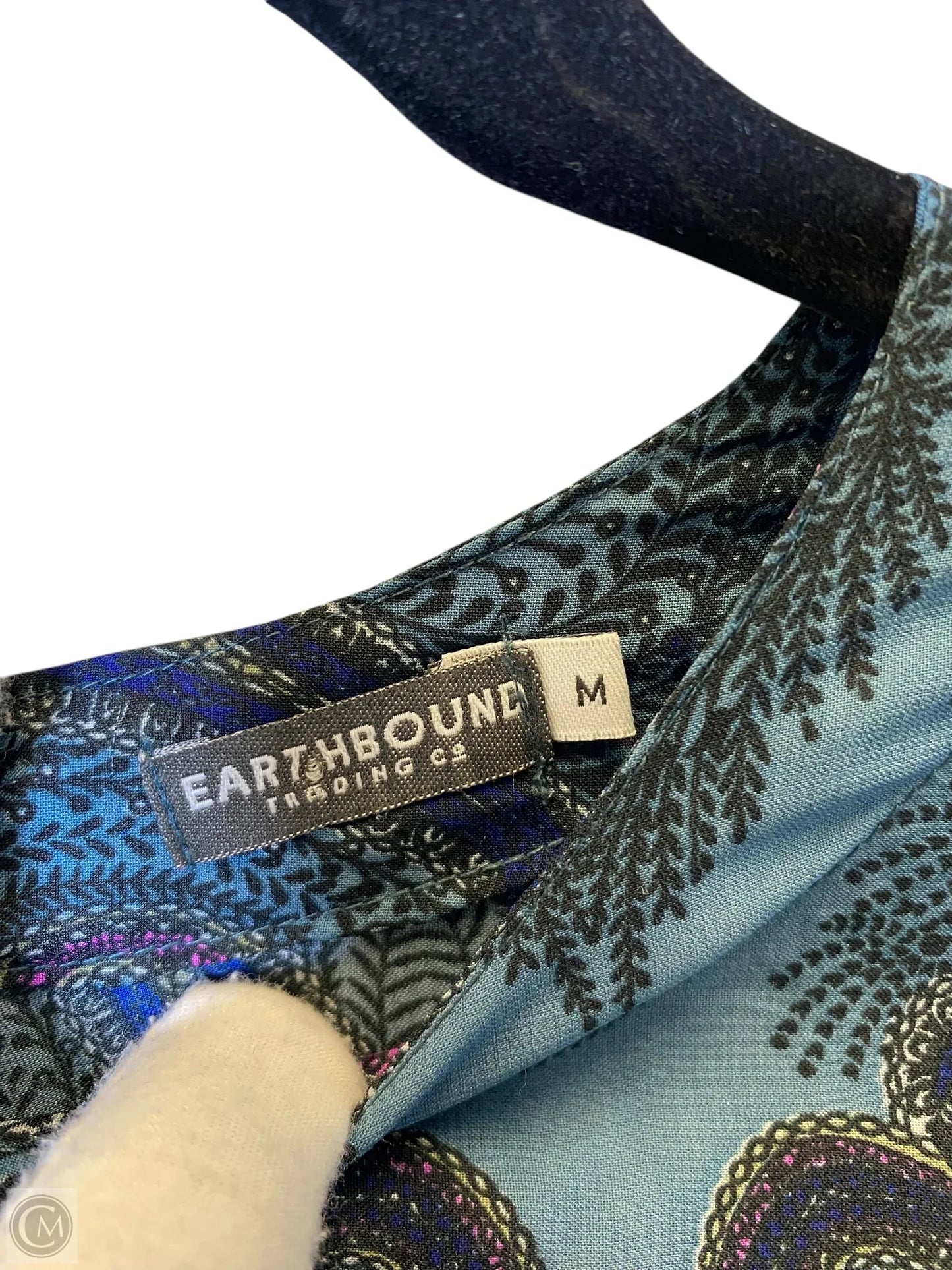 Blouse Long Sleeve By Earthbound In Multi-colored, Size: M