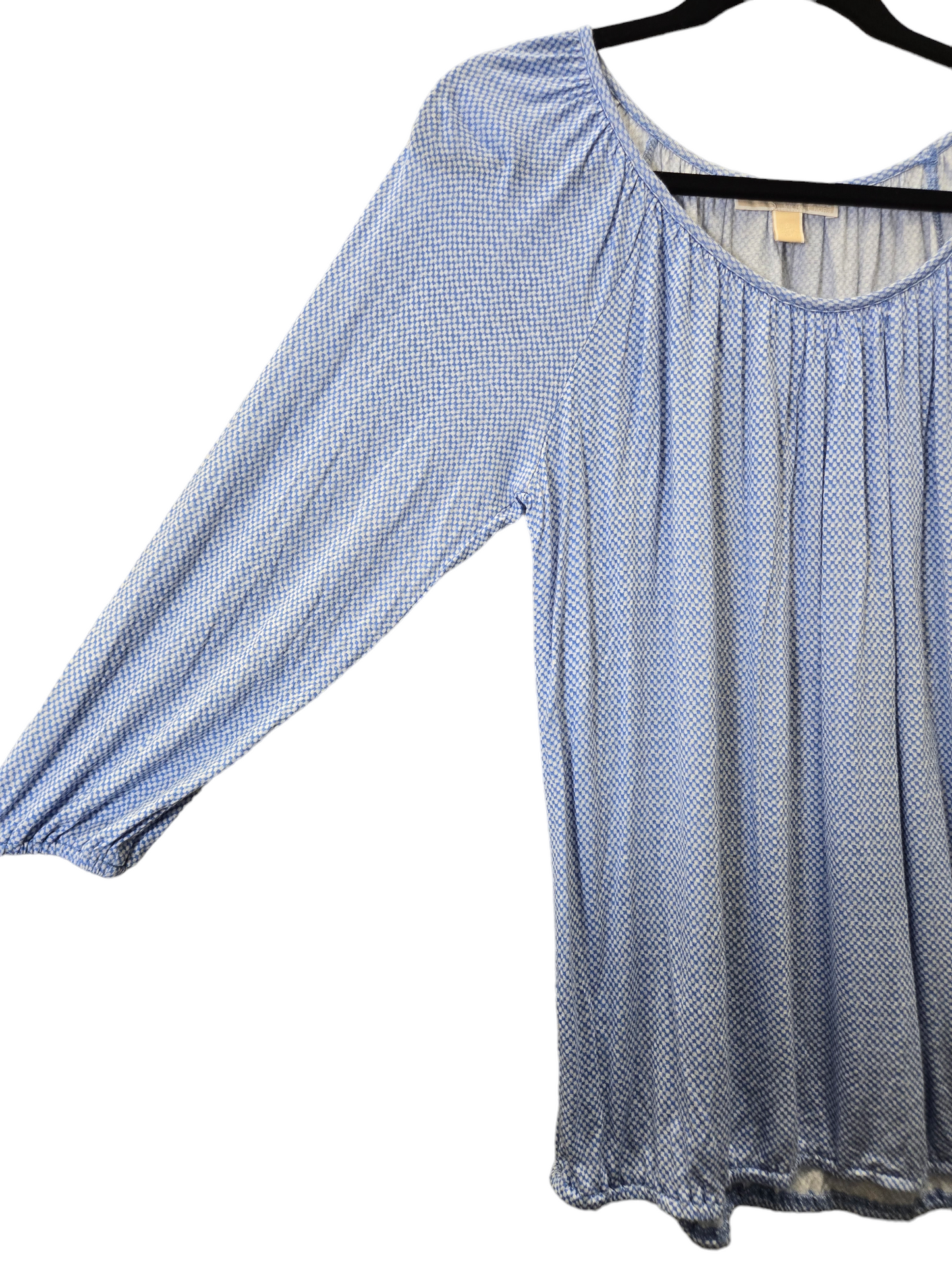 Blue & White Blouse Long Sleeve Michael Kors, Size S