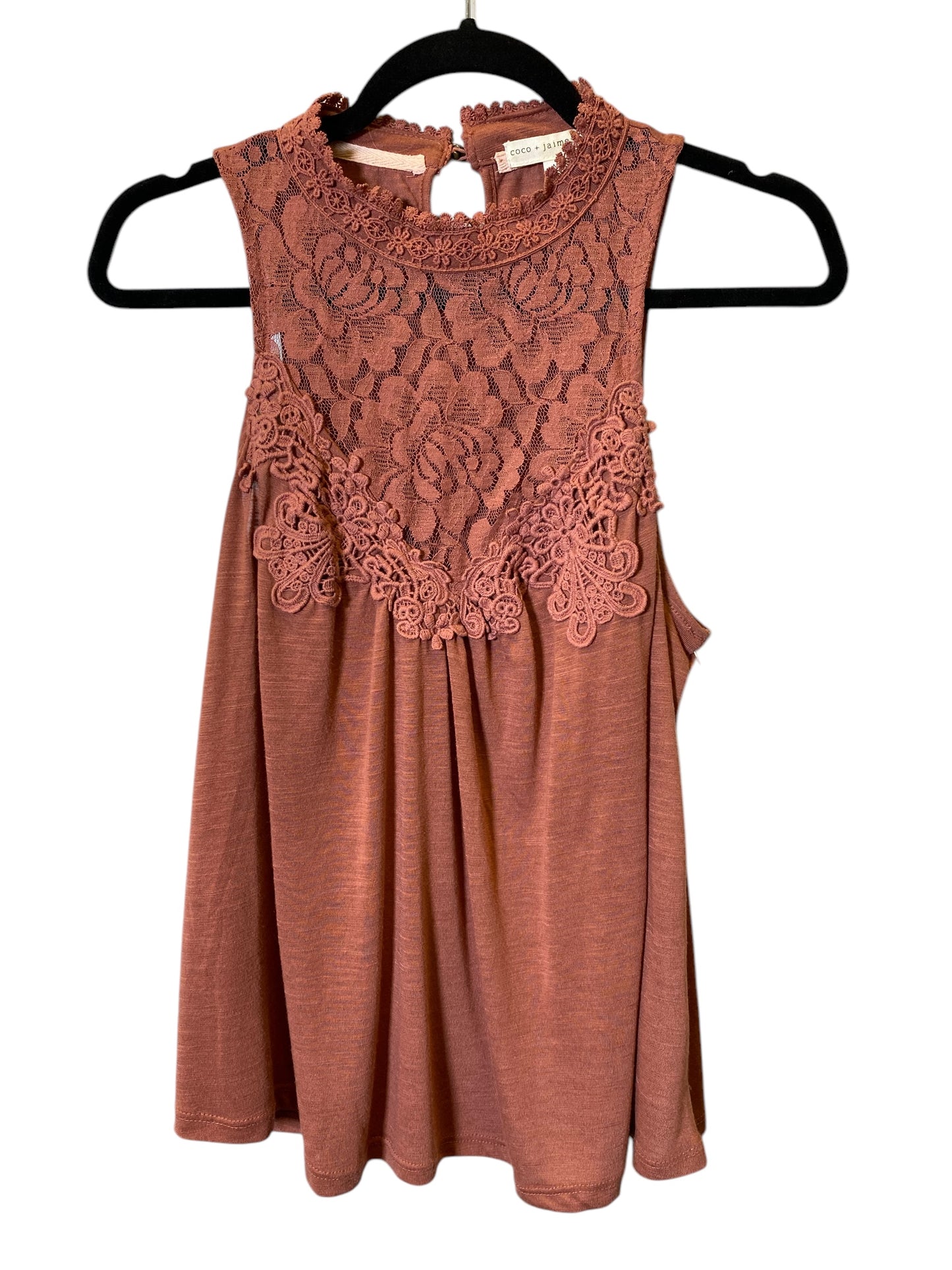 Top Sleeveless By Coco + Jaimeson In Brown, Size: M