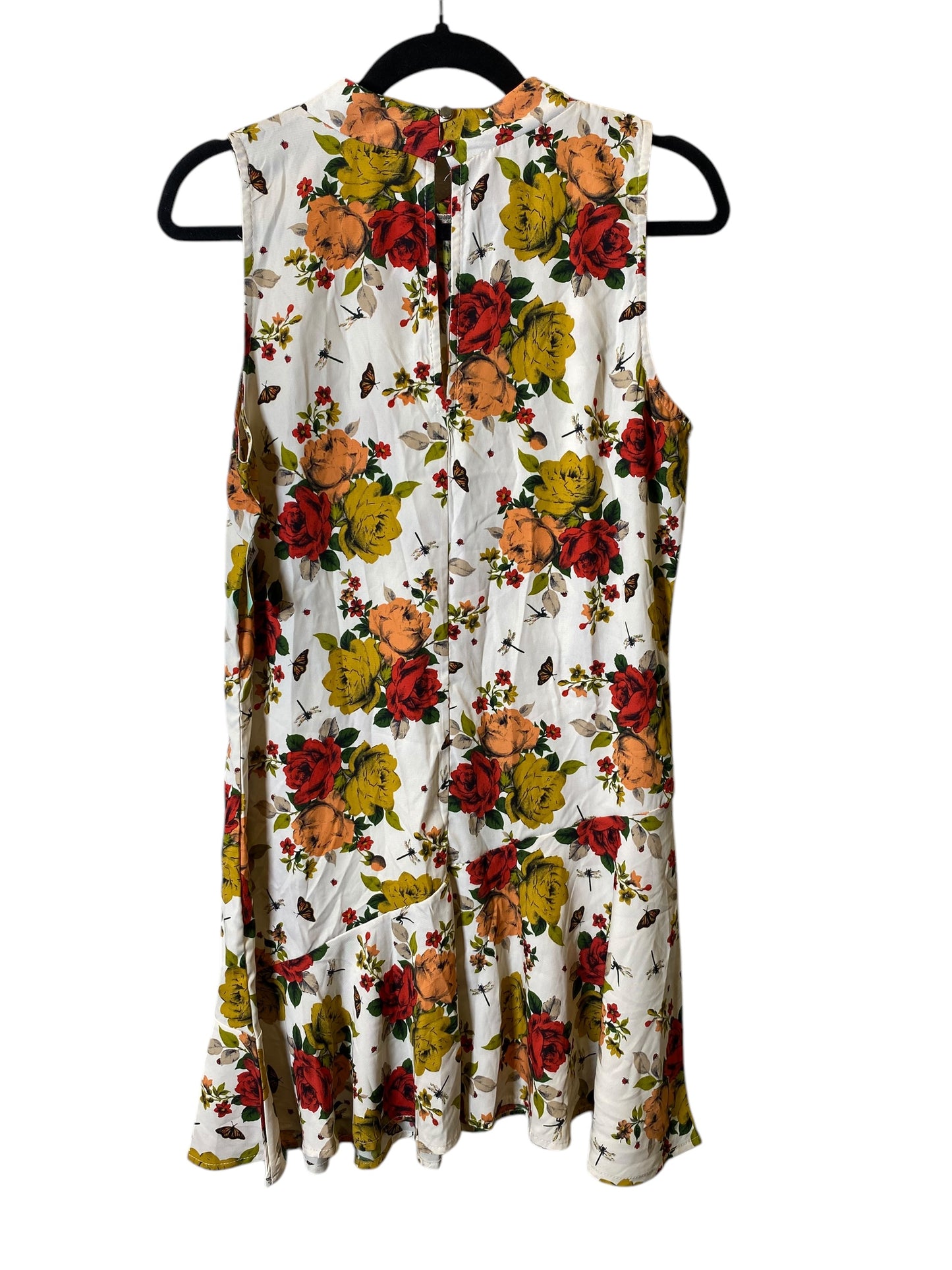 Dress Casual Midi By Cmc In Floral Print, Size: L