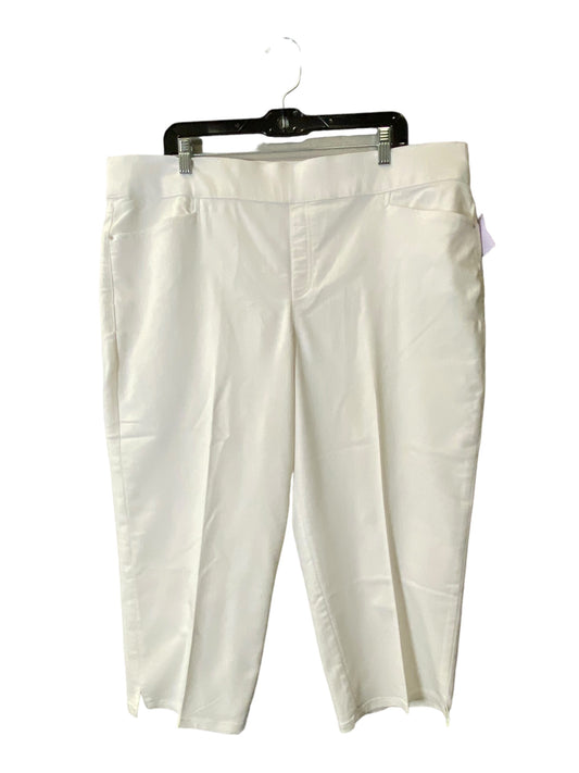 Capris By Intro In White, Size: 20w