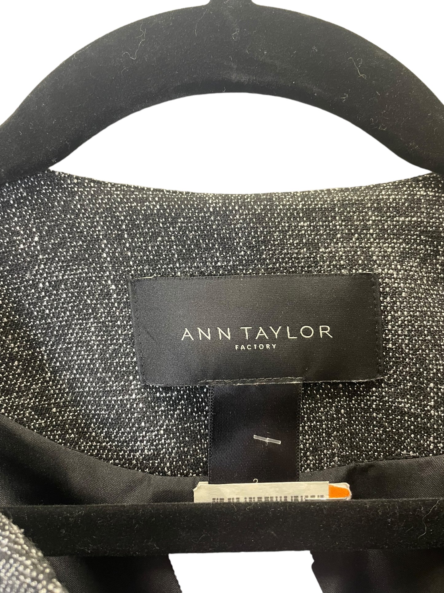 Jacket Other By Ann Taylor In Grey & Silver, Size: S