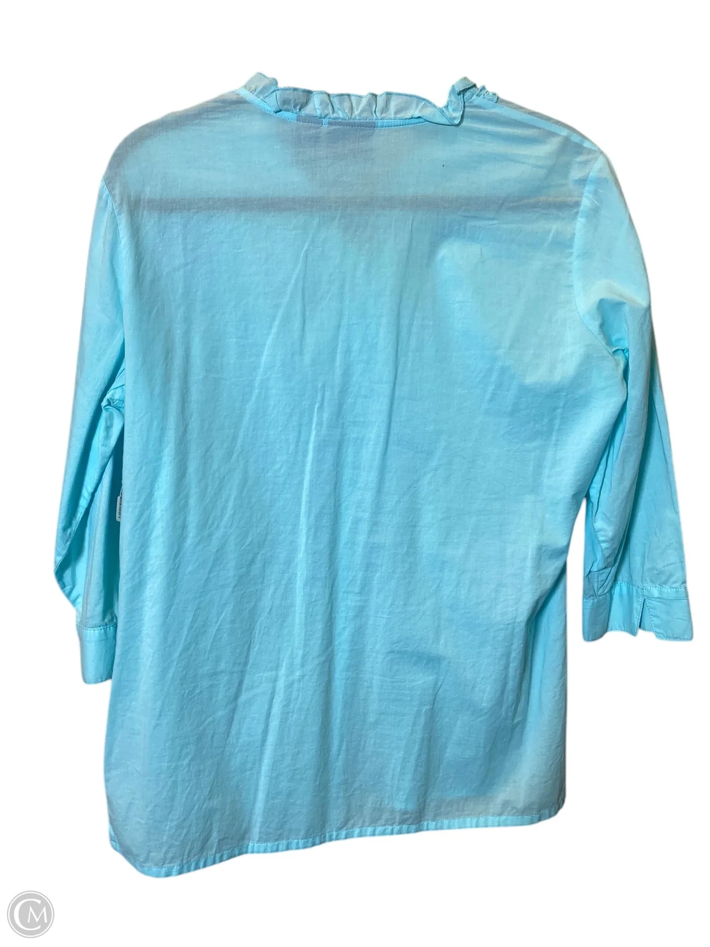 Top Long Sleeve By Additions By Chicos In Blue, Size: M