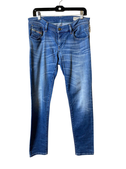 Jeans Skinny By Diesel In Blue, Size: 10