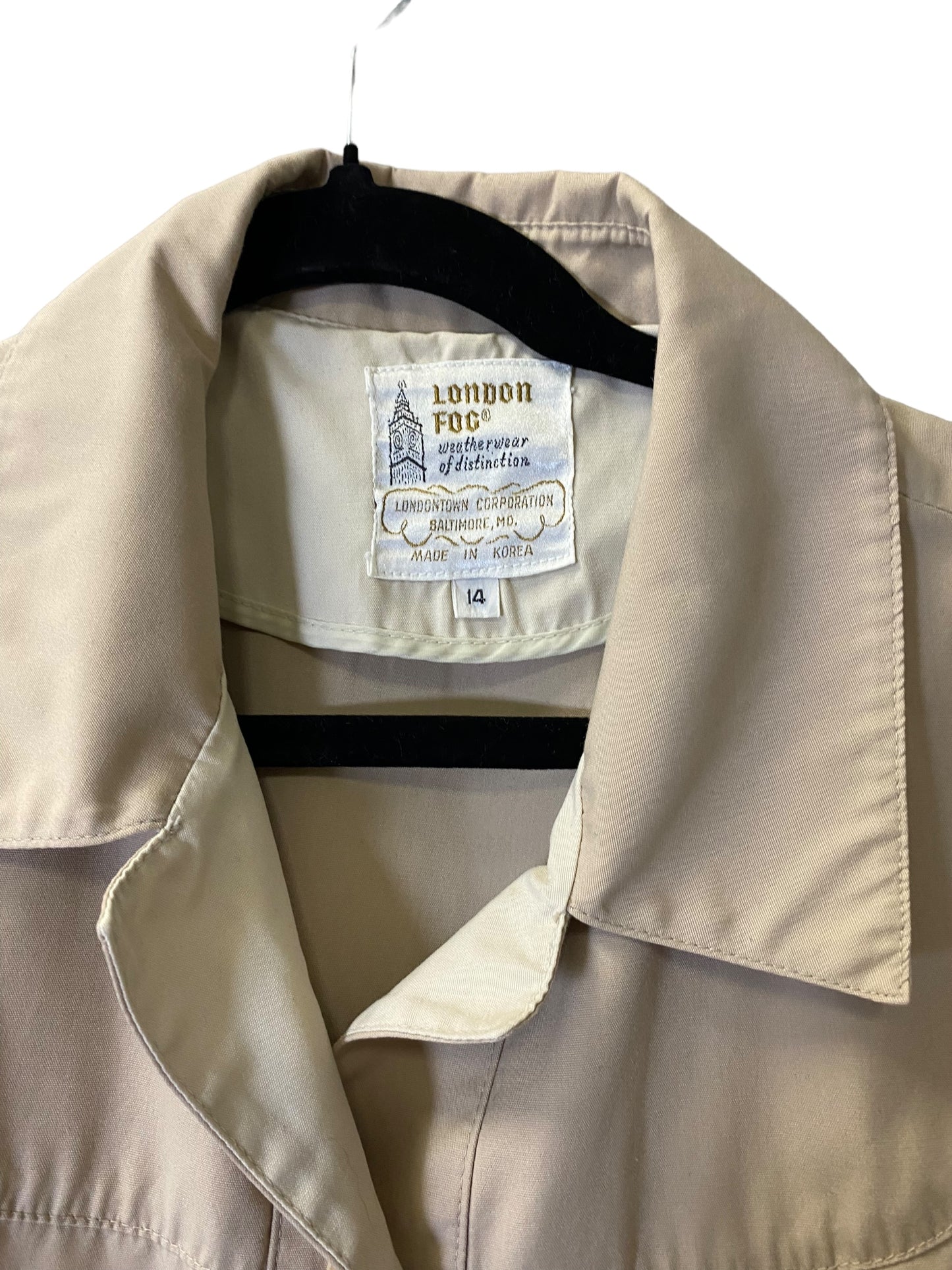 Jacket Other By London Fog In Tan, Size: 14