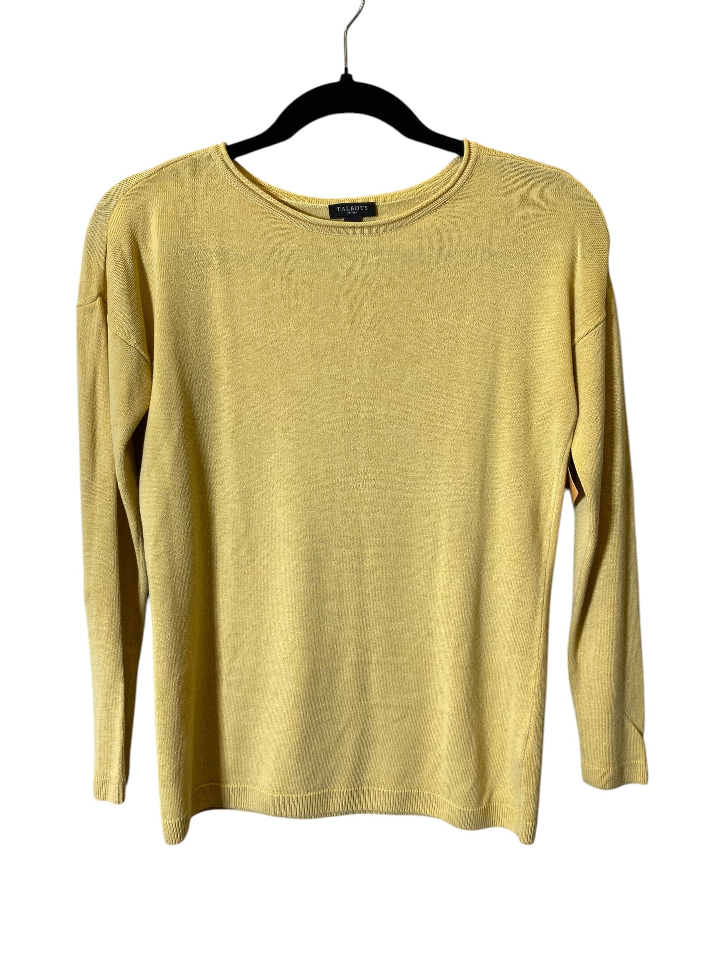 Sweater By Talbots In Yellow, Size: Petite   S