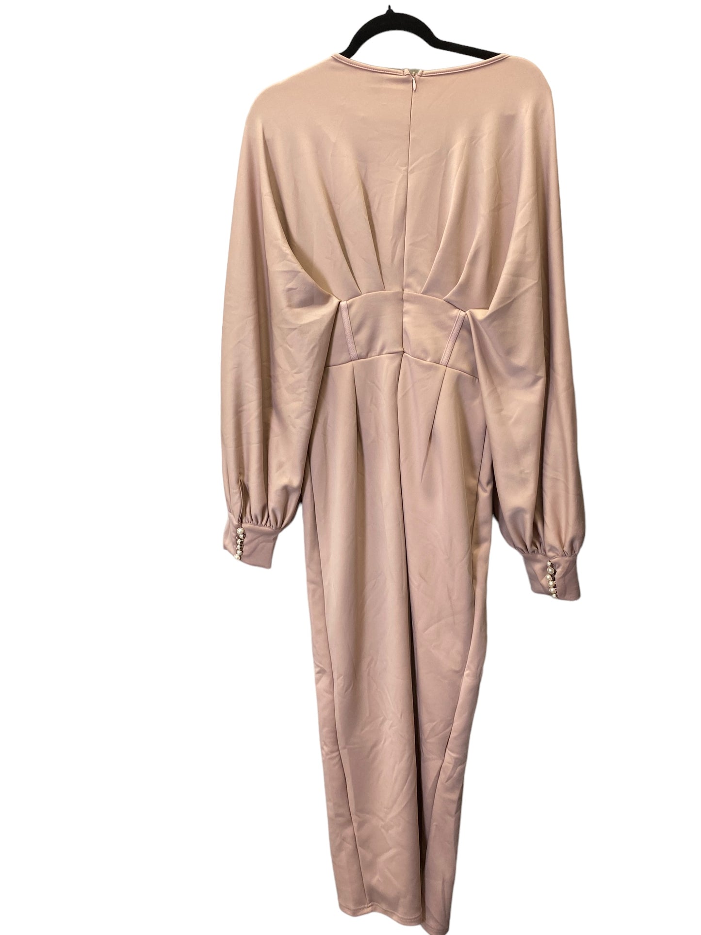 Dress Party Long By Shein In Peach, Size: L