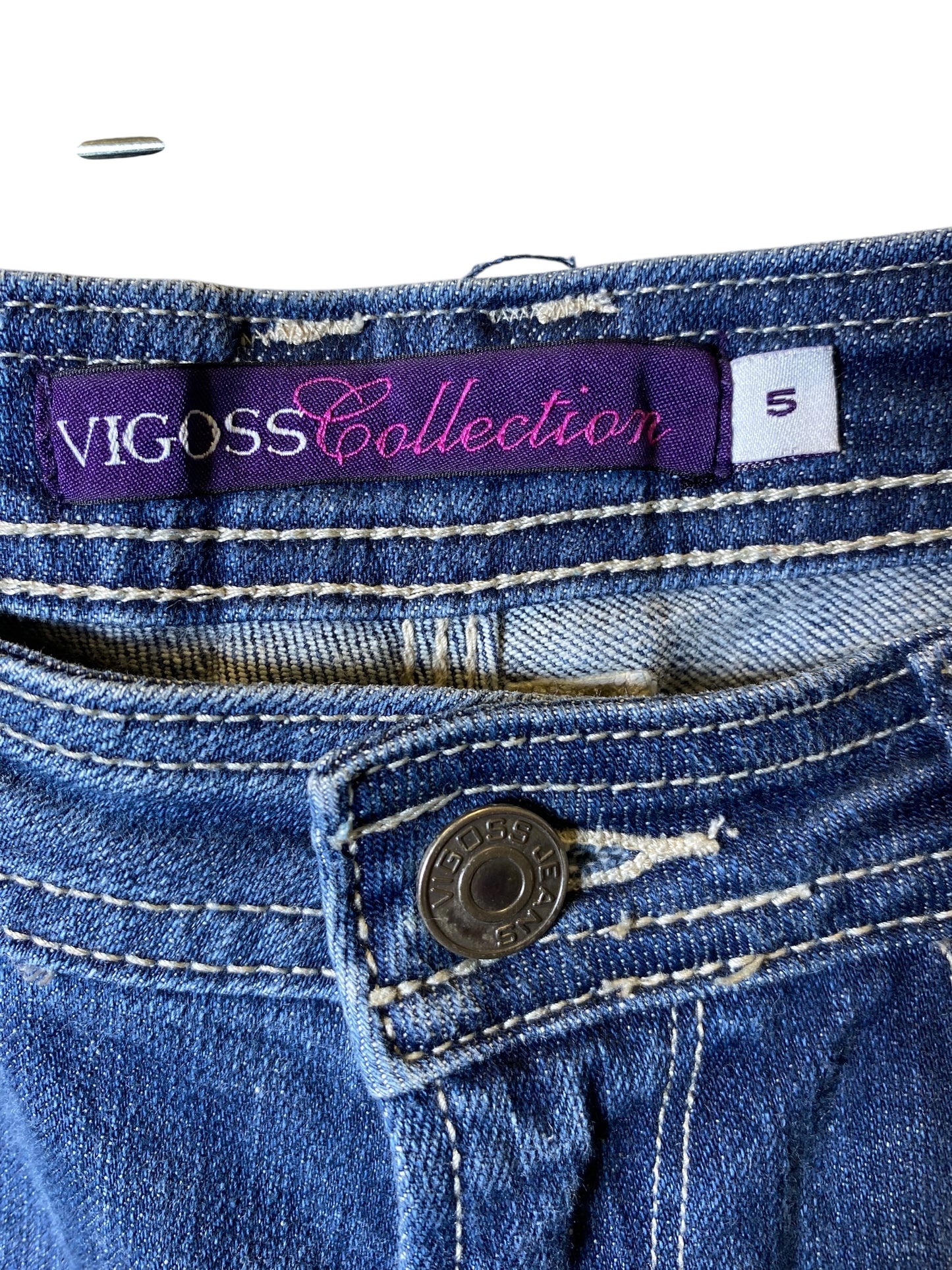 Jeans Straight By Vigoss In Blue, Size: 5