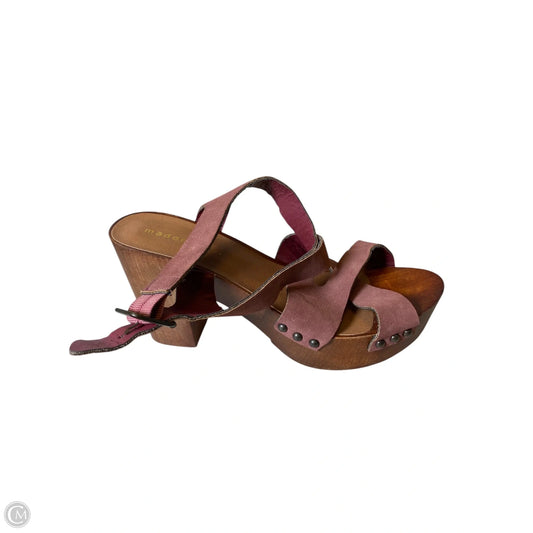 Shoes Heels Block By Madden Girl In Purple, Size: 9
