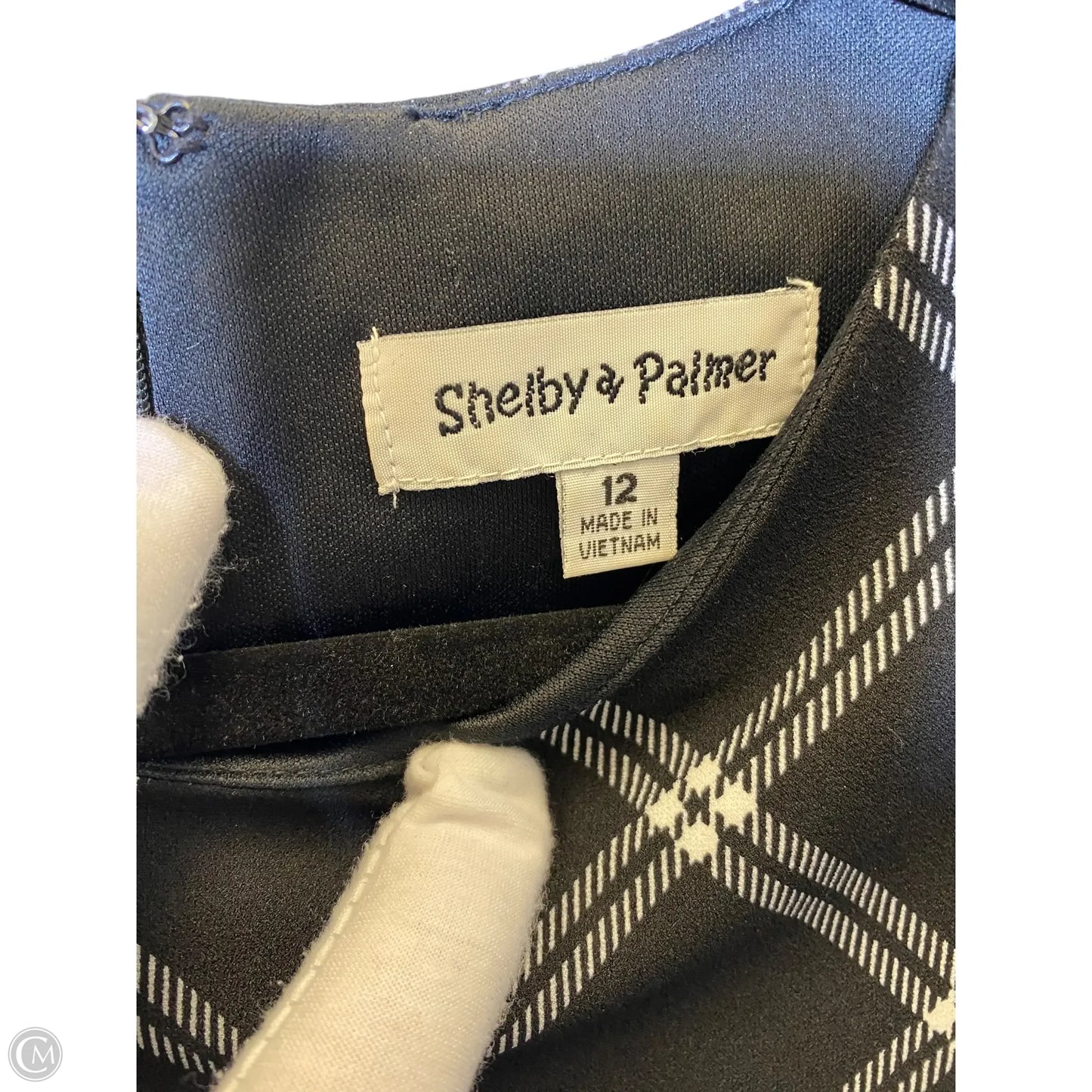 Dress Casual Midi By Shelby And Palmer In Plaid Pattern, Size: L