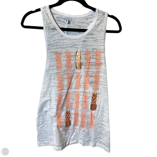 Tank Top By Oneill In Orange & White, Size: M