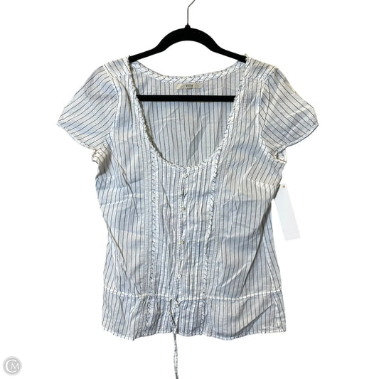 Top Short Sleeve By Cmc In Striped Pattern, Size: M