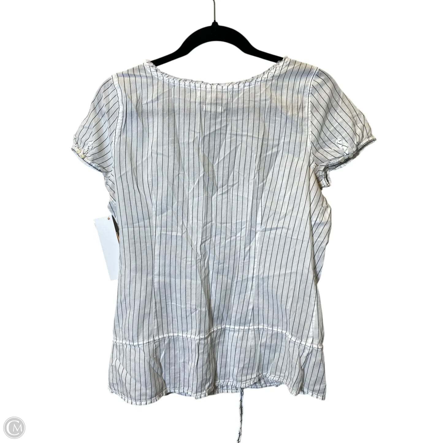 Top Short Sleeve By Cmc In Striped Pattern, Size: M