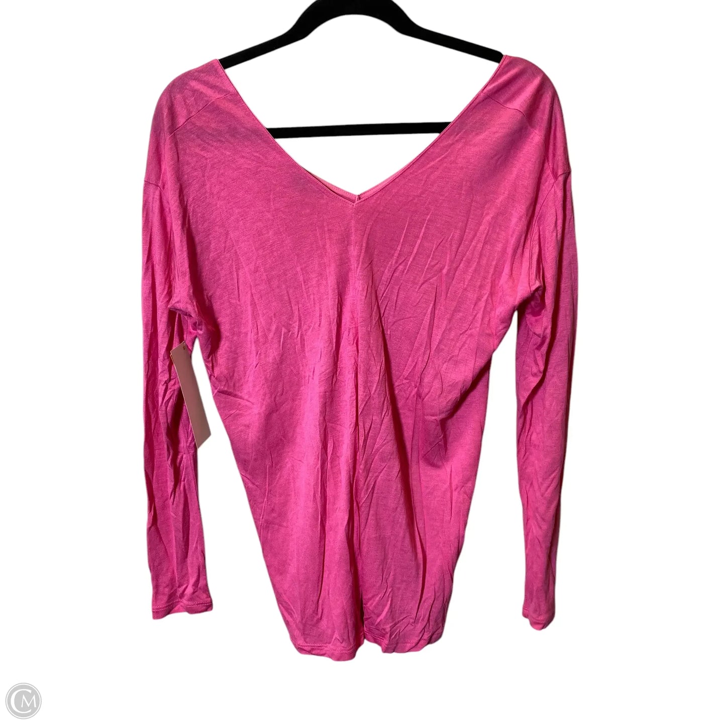 Top Long Sleeve By Vince In Pink, Size: S