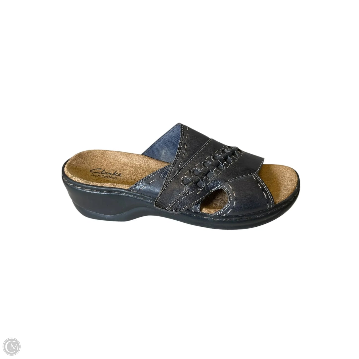 Sandals Flats By Clarks In Black, Size: 8.5