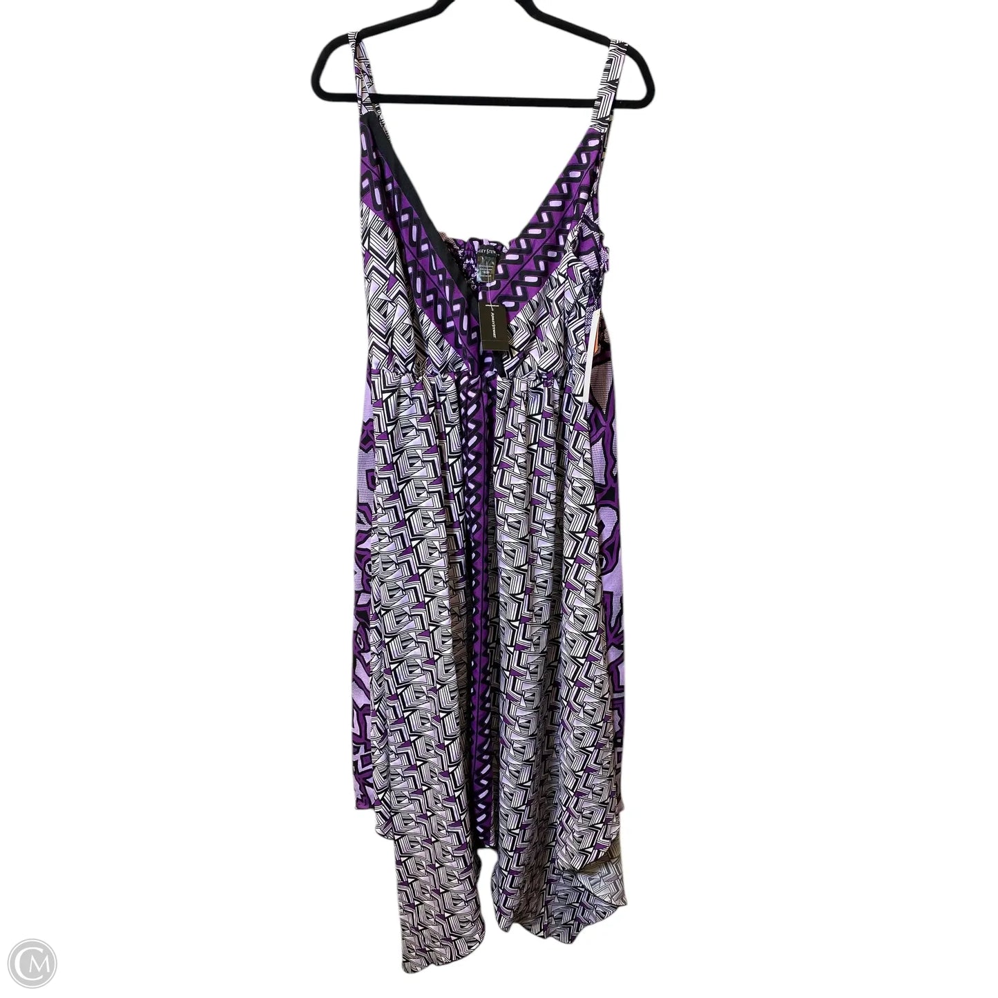 Dress Casual Midi By Ashley Stewart In Purple, Size: Xxl