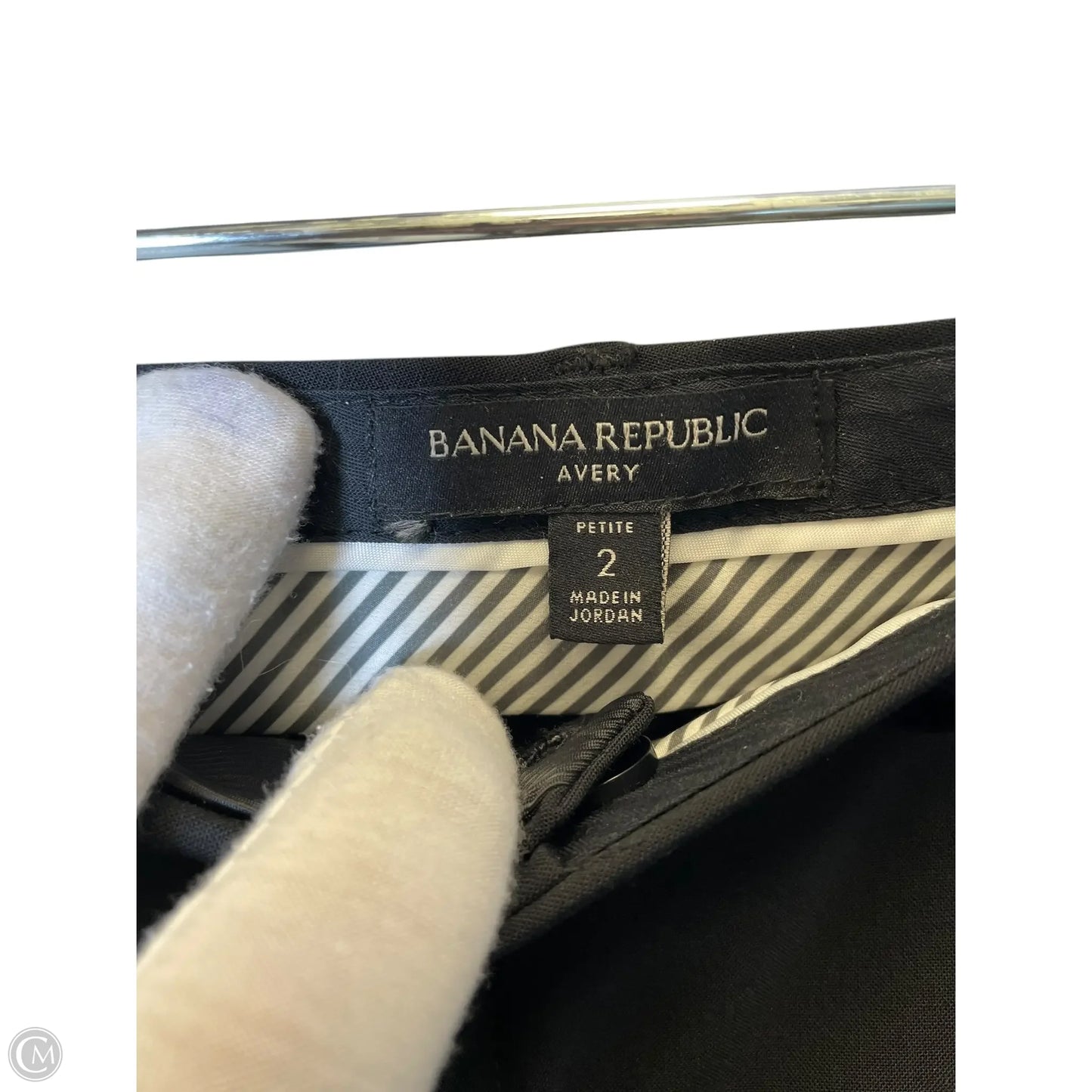 Pants Cropped By Banana Republic In Black, Size: Xs