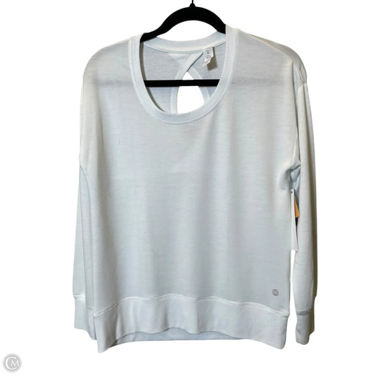 Athletic Sweatshirt Crewneck By Balance Collection In White, Size: Xs