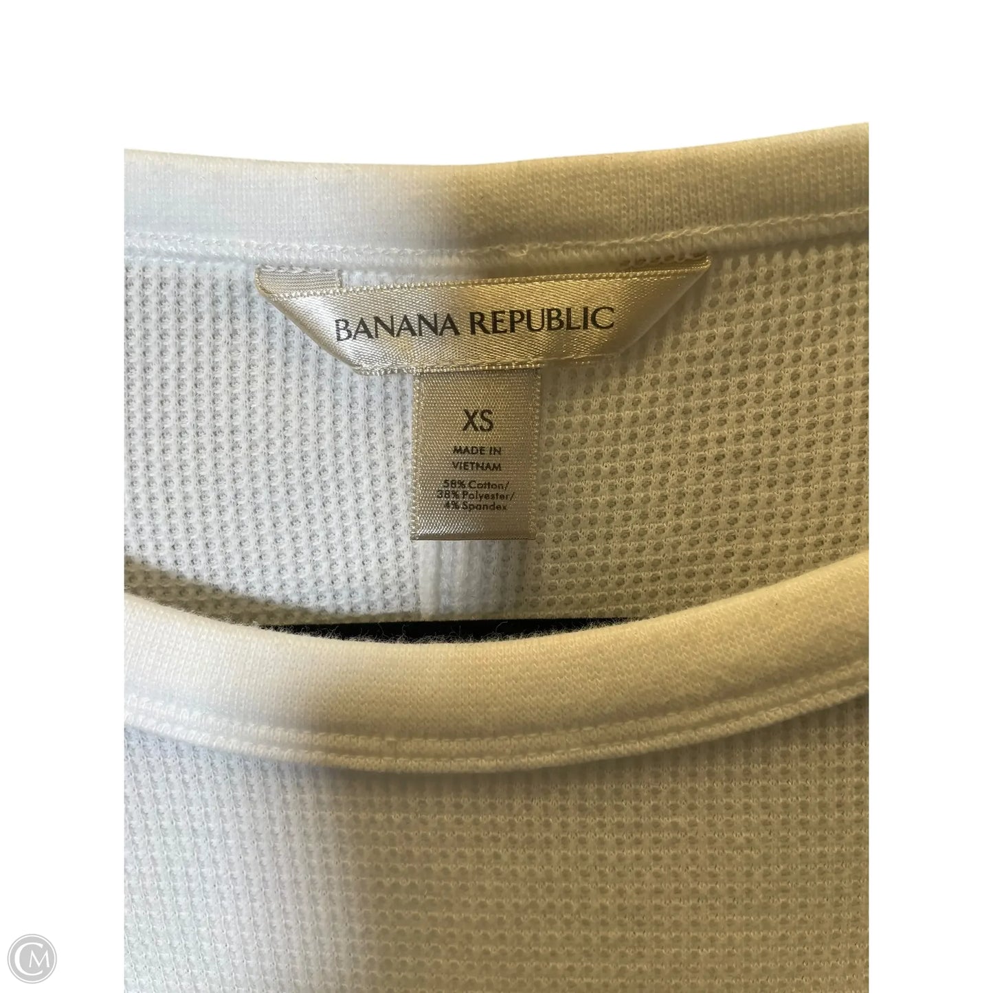 Top Short Sleeve By Banana Republic In White, Size: Xs