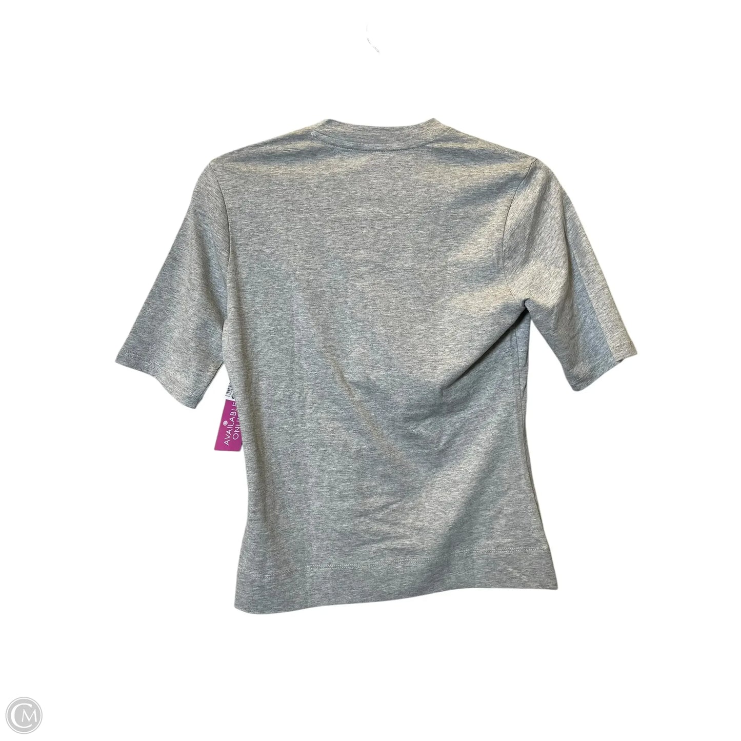 Top Short Sleeve Basic By Banana Republic In Grey, Size: Xs