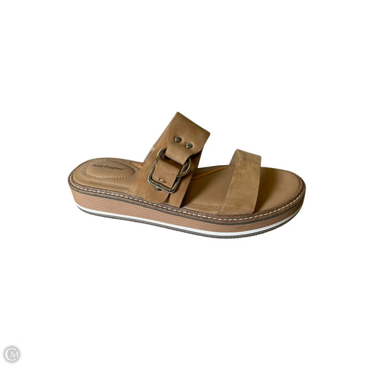 Sandals Flats By Hush Puppies In Brown, Size: 6.5