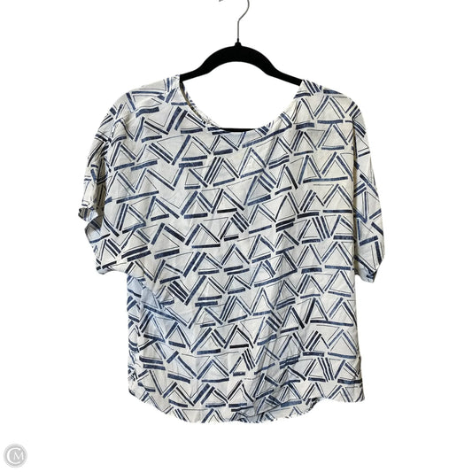 Top Short Sleeve By Cmc In Geometric Pattern, Size: M