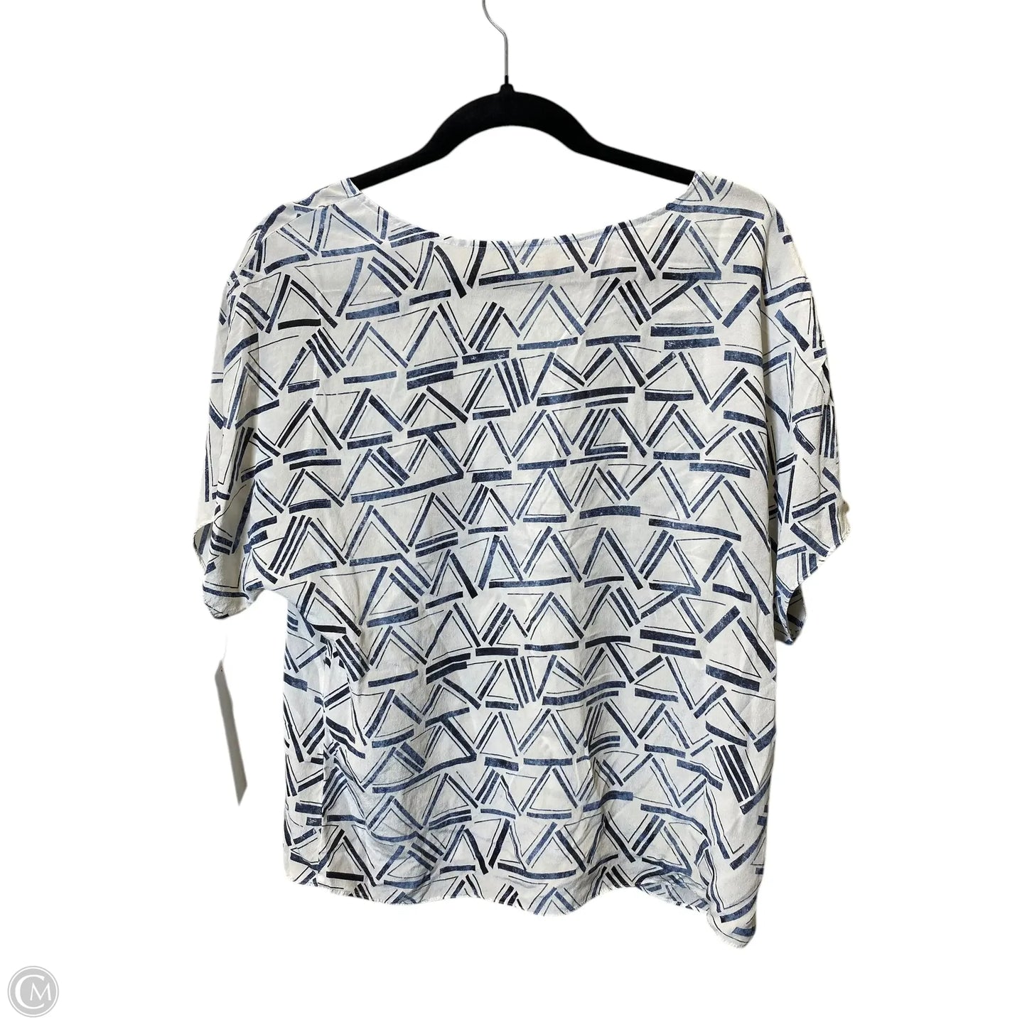 Top Short Sleeve By Cmc In Geometric Pattern, Size: M