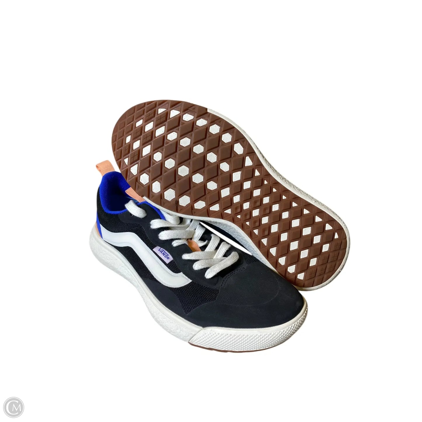 Shoes Athletic By Vans In Black & Blue, Size: 7.5