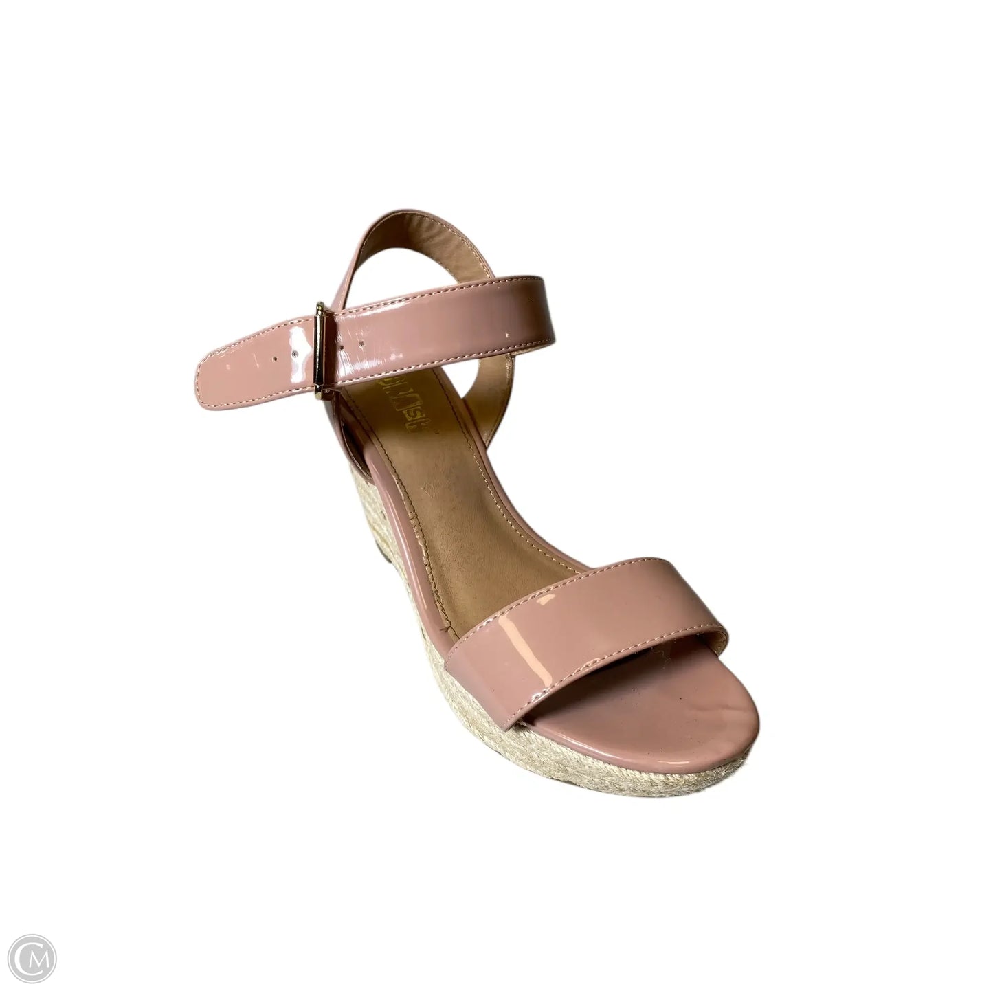 Sandals Heels Wedge By Brash In Pink, Size: 7